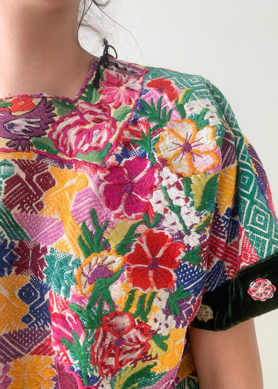 Vintage Embroidered Huipil