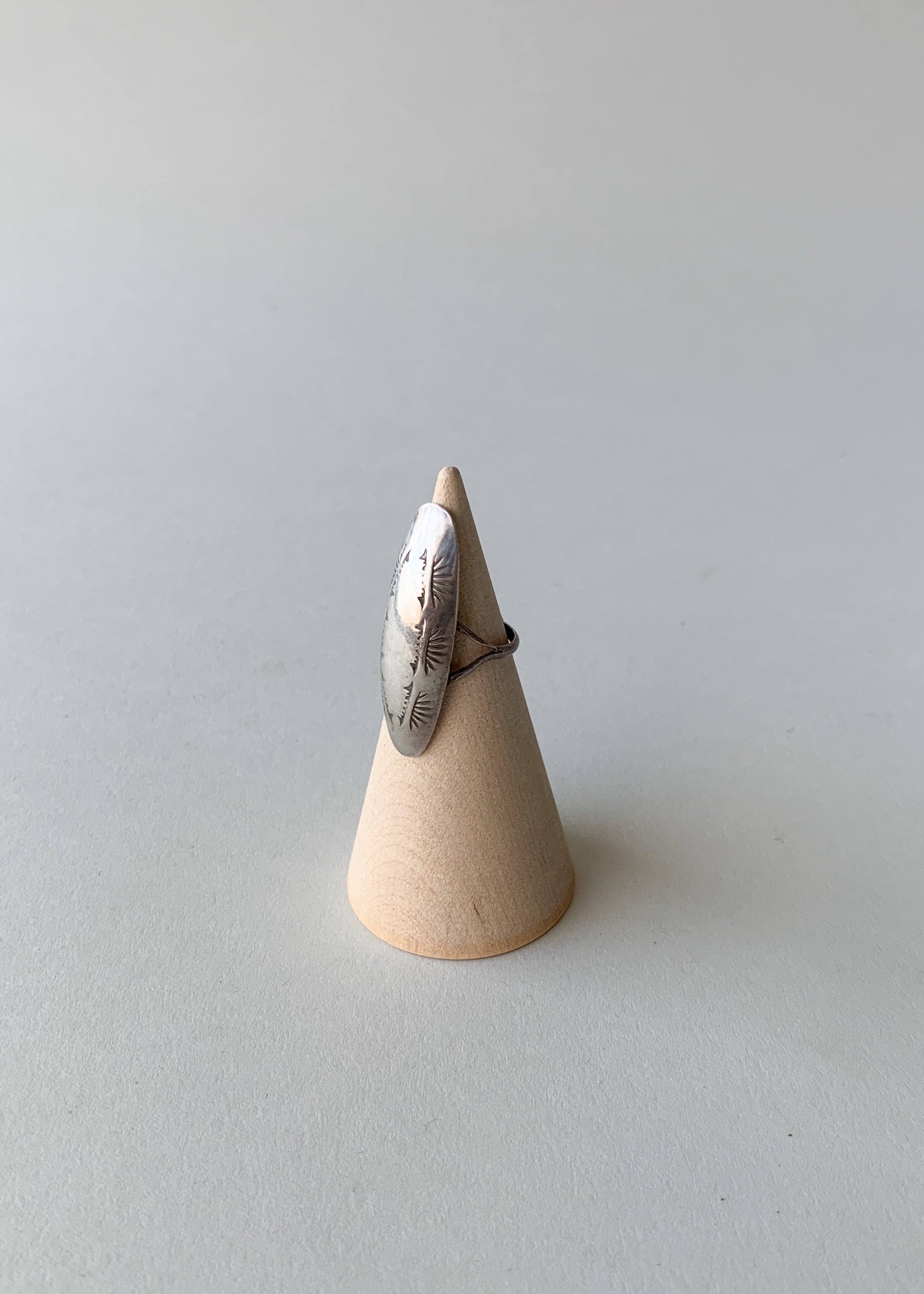 Vintage Native American Sterling Silver Dome Ring