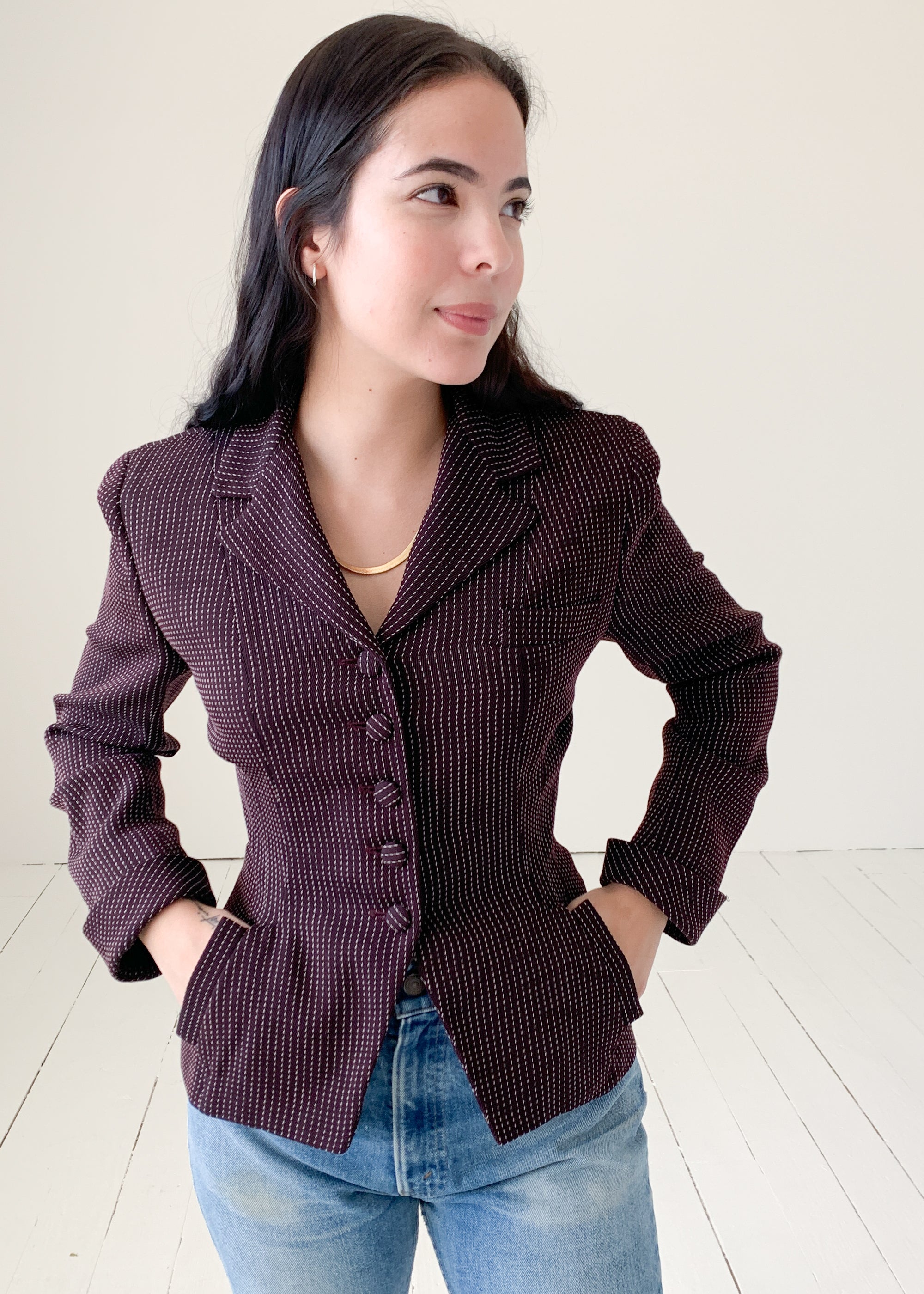 Vintage 1980s Norma Kamali Tailored Jacket