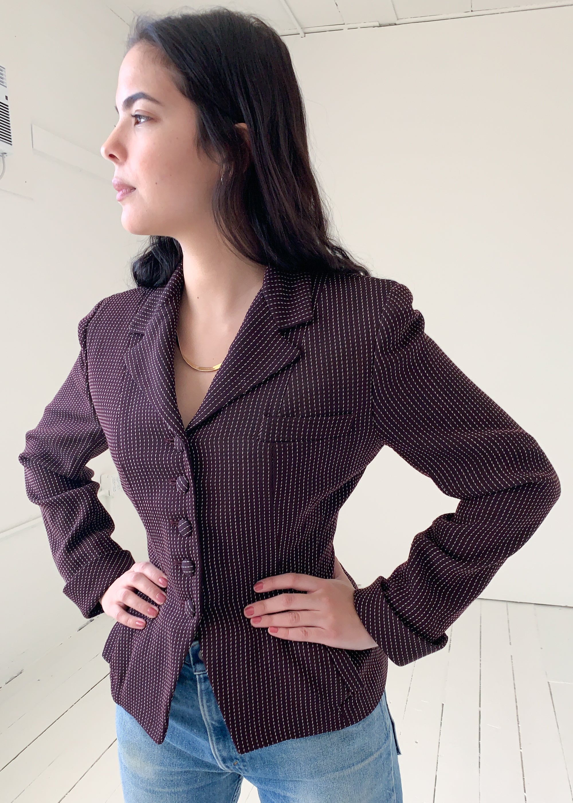 Vintage 1980s Norma Kamali Tailored Jacket