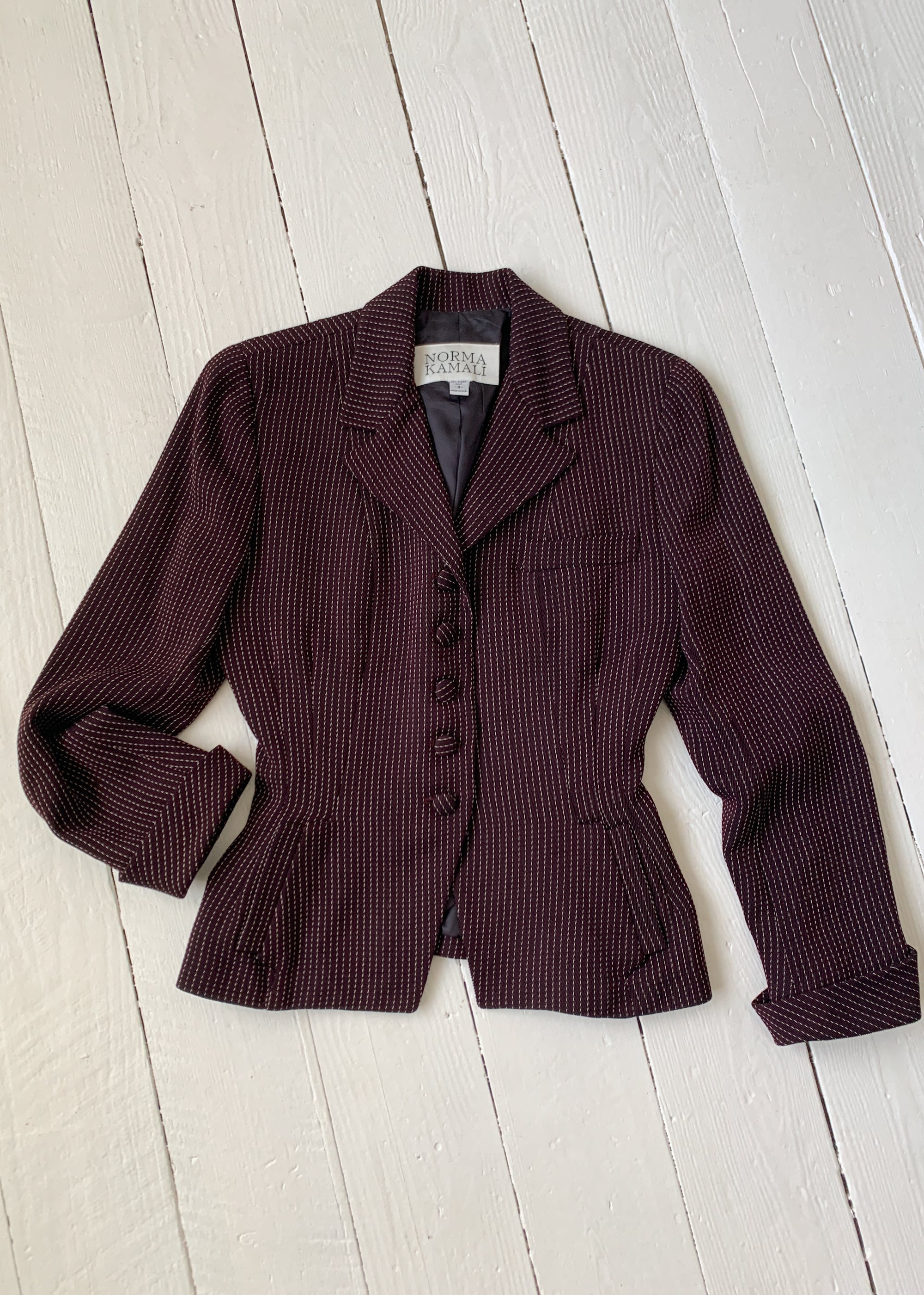 Vintage 1980s Norma Kamali Tailored Jacket