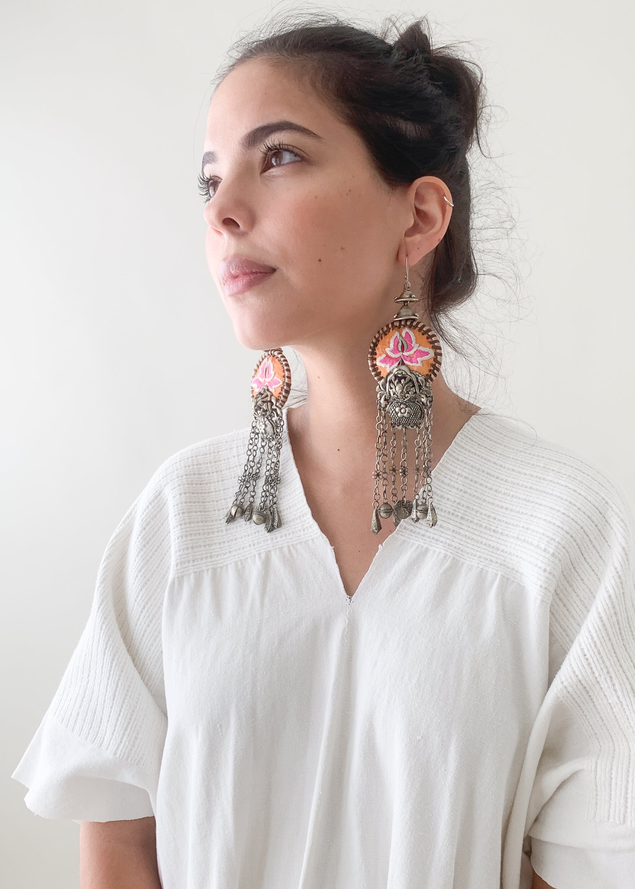 Vintage Thai Ceremonial Earrings