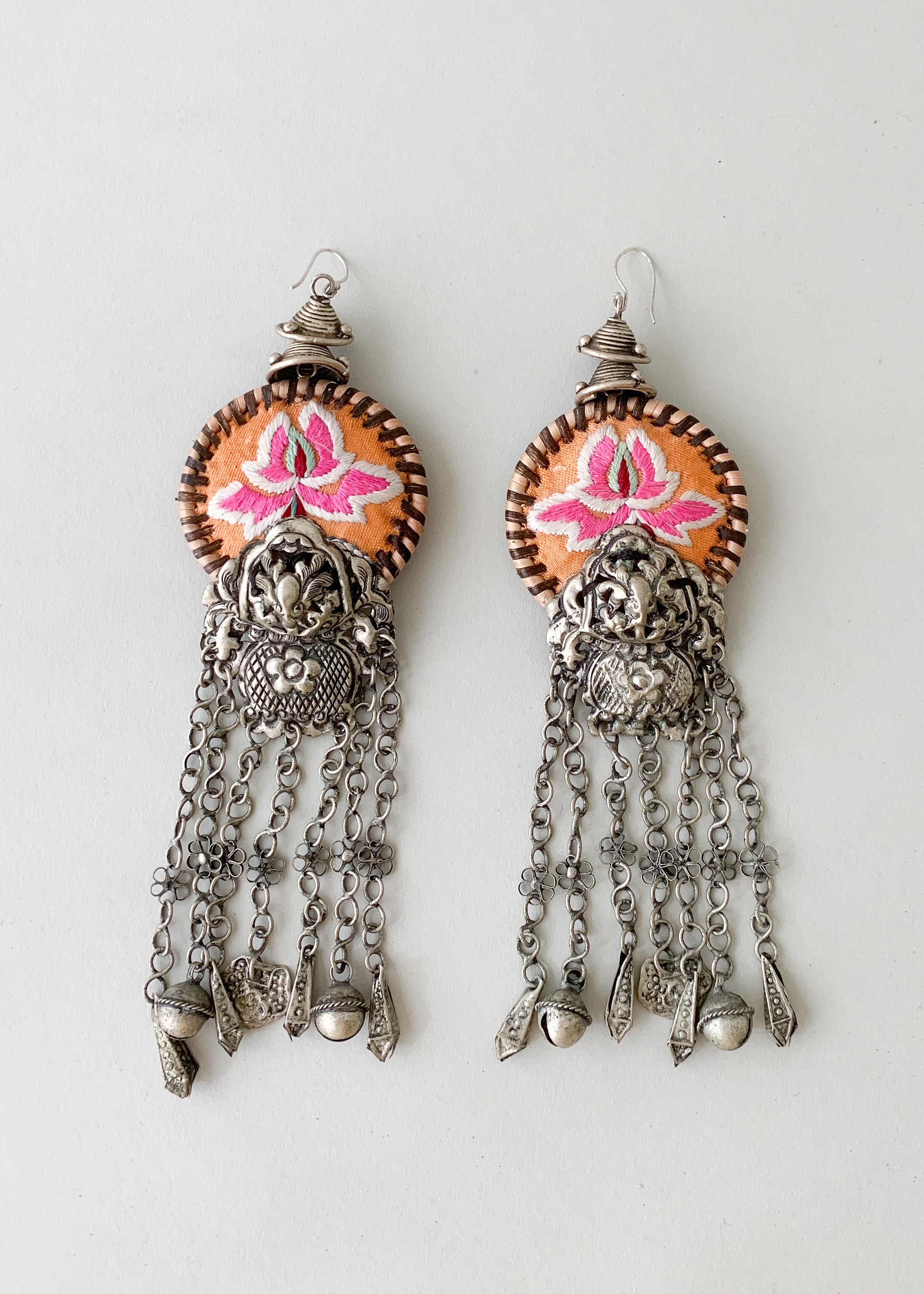 Vintage Thai Ceremonial Earrings