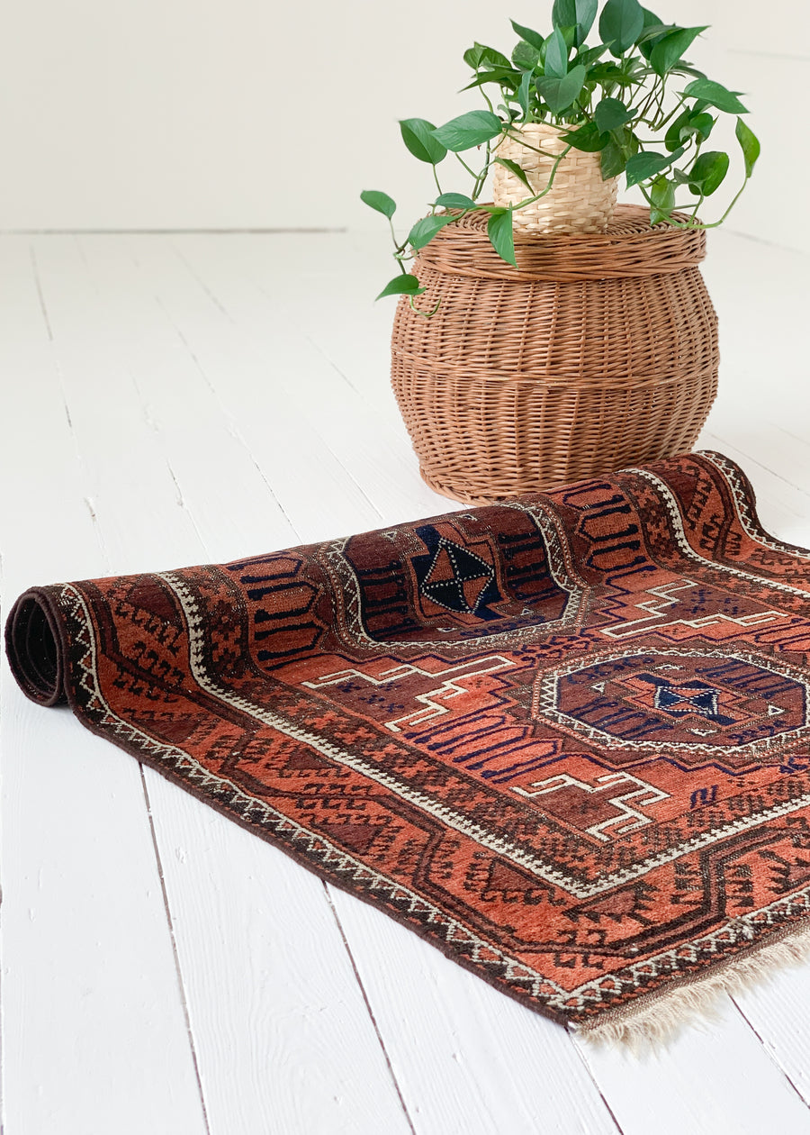 Vintage Geometric Turkish Rug