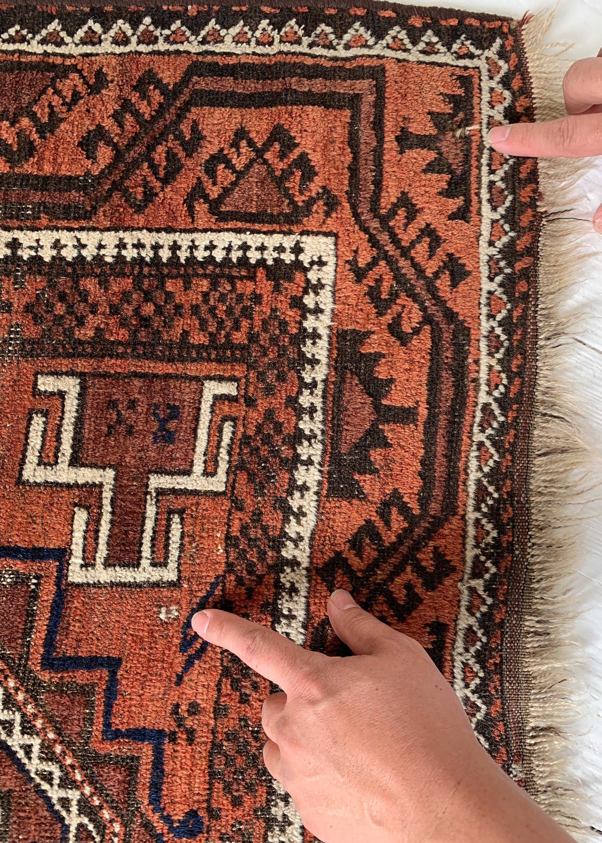 Vintage Geometric Turkish Rug