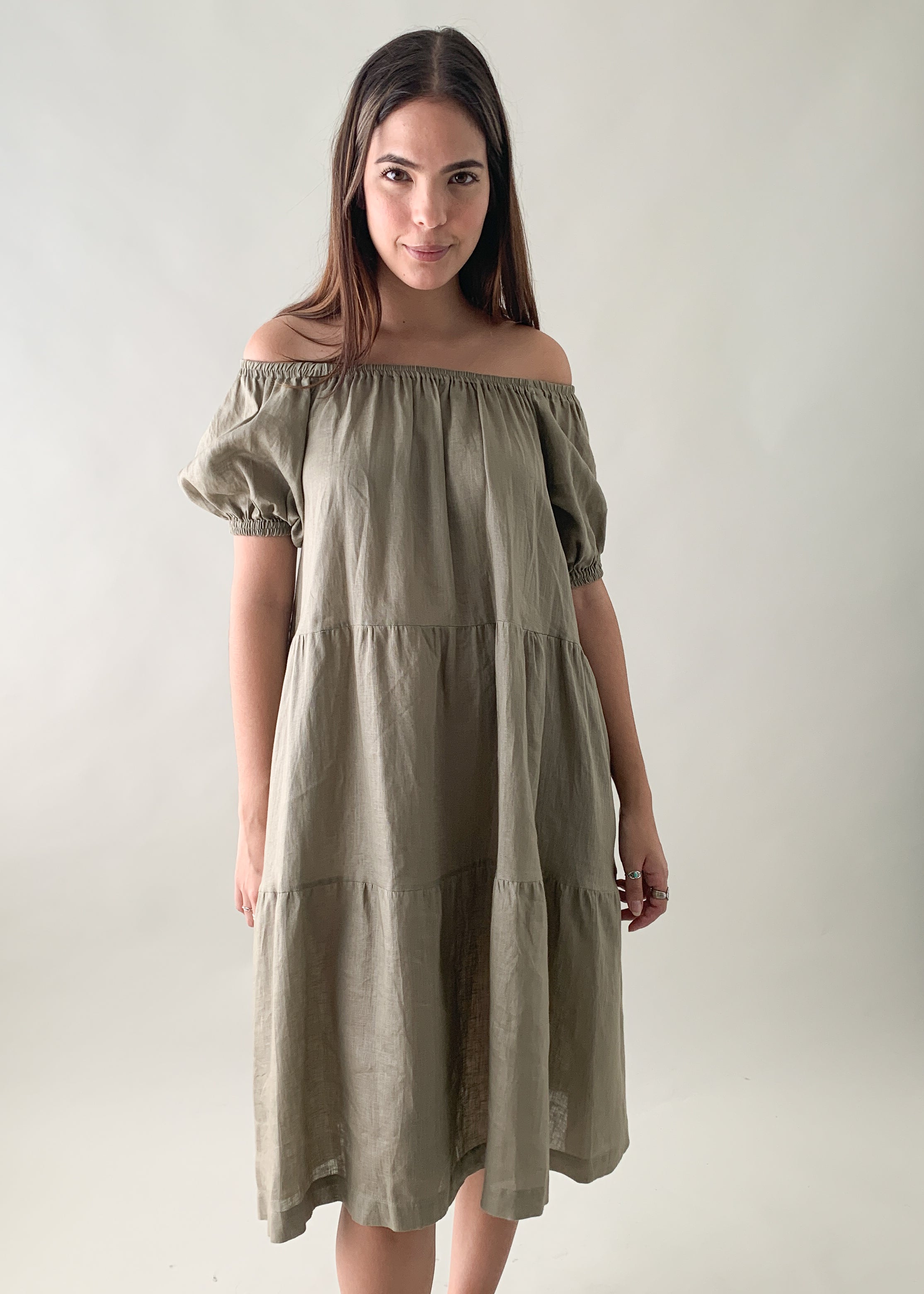 Vintage 1990s YSL Flax Weekend Dress