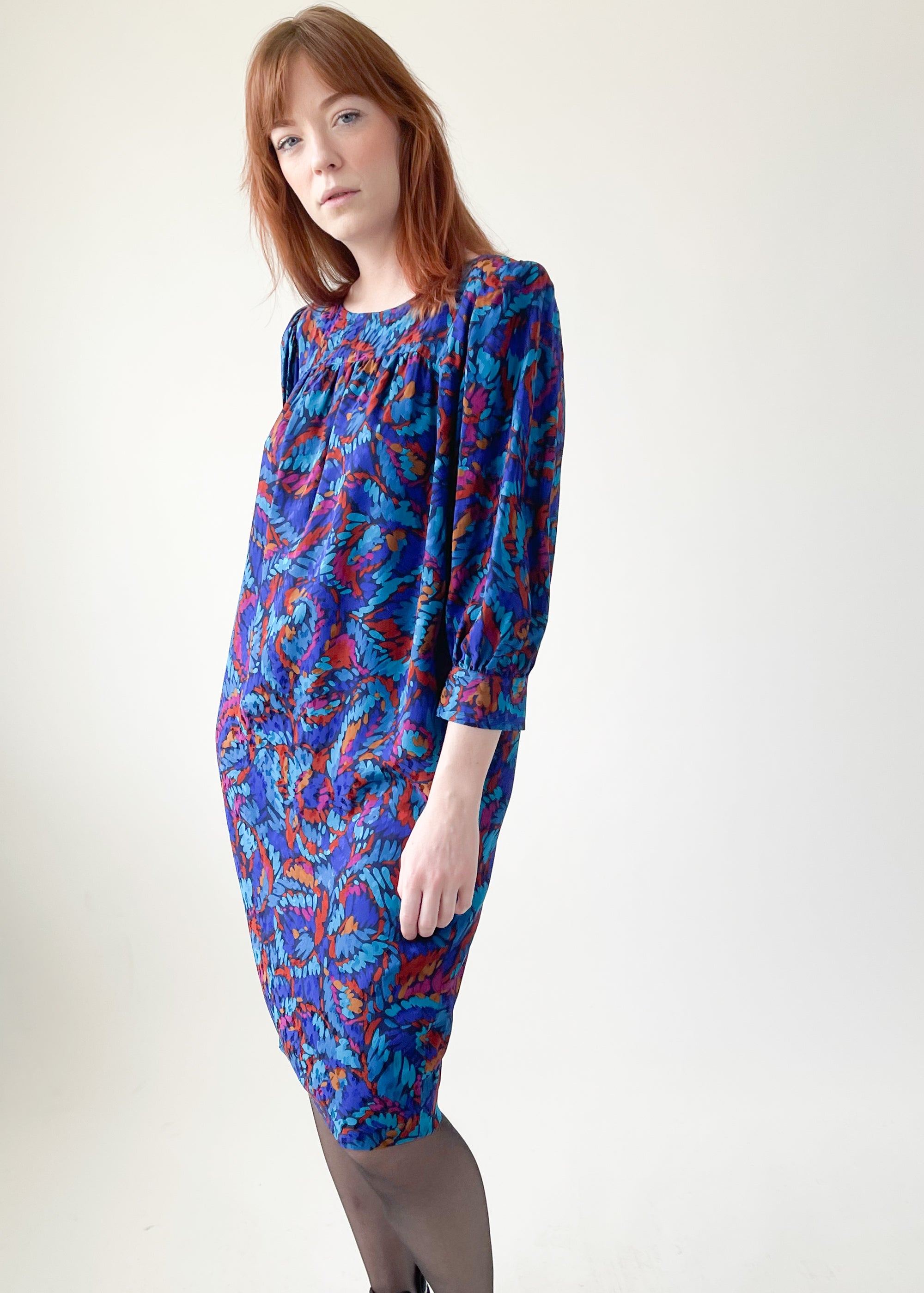 Vintage Yves Saint Laurent Silk Dress
