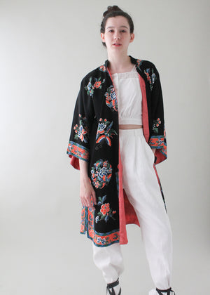Vintage 1930s Chinese Printed Silk Jacket