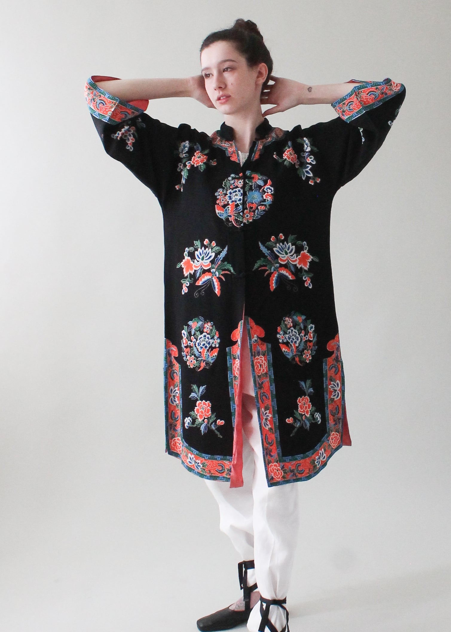 Vintage 1930s Chinese Printed Silk Jacket
