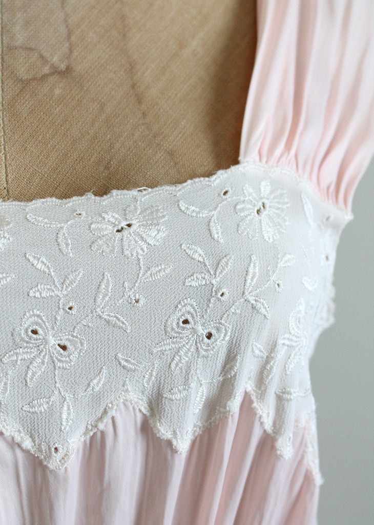 Vintage 1940s bias cut gown