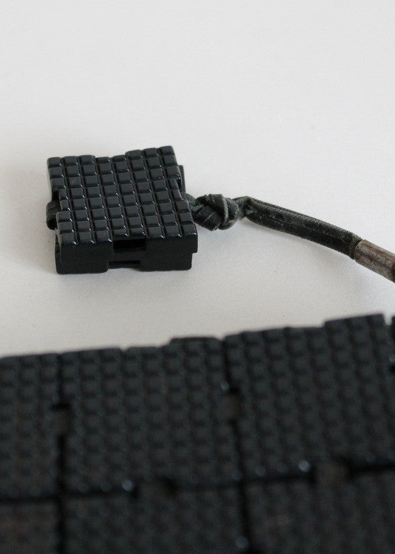 Vintage 1940s Black Plasticflex Oversized Clutch