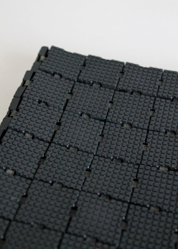 Vintage 1940s Black Plasticflex Oversized Clutch