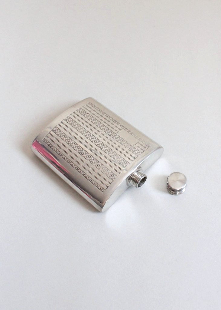 Vintage 1950s Tuxedo Pocket English Pewter Flask
