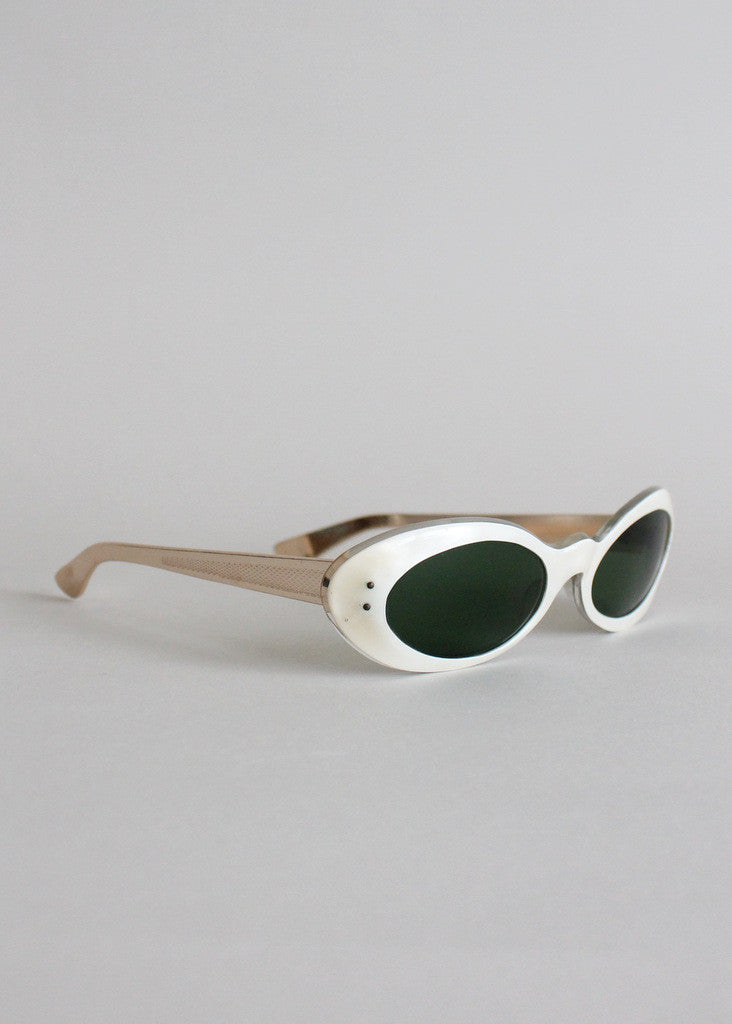 Vintage 1950s French Mother of Pearl Sunglasses