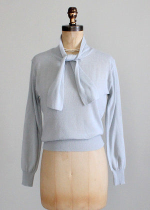 Vintage 1970s Grey Bar Harbor Sweater