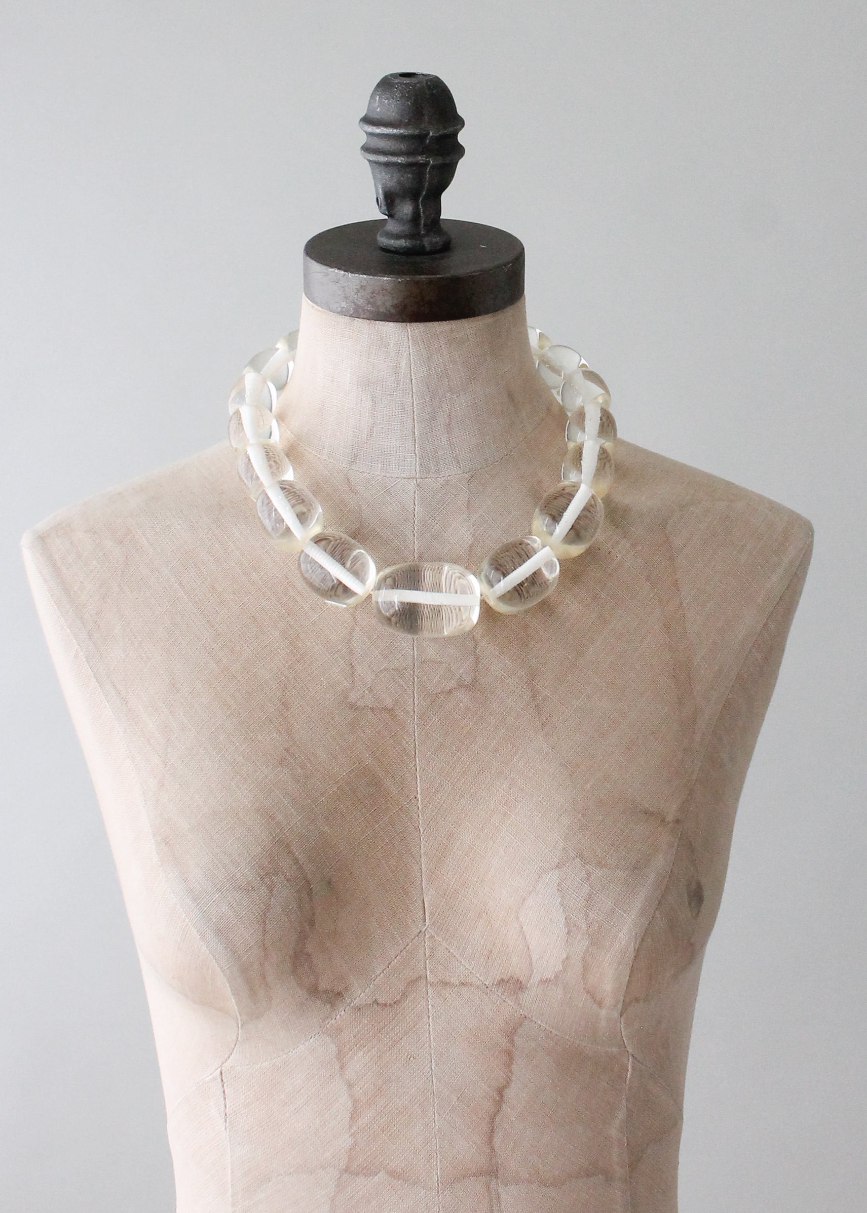 Vintage 1970s Chunky Lucite Necklace Raleigh Vintage