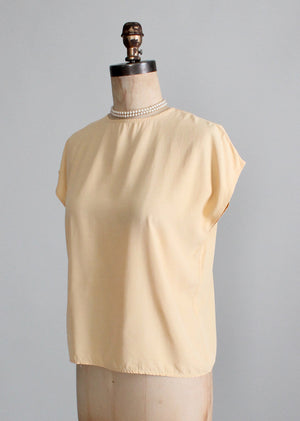 Vintage 1980s Mustard Slouch Top