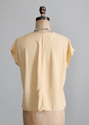 Vintage 1980s Mustard Slouch Top