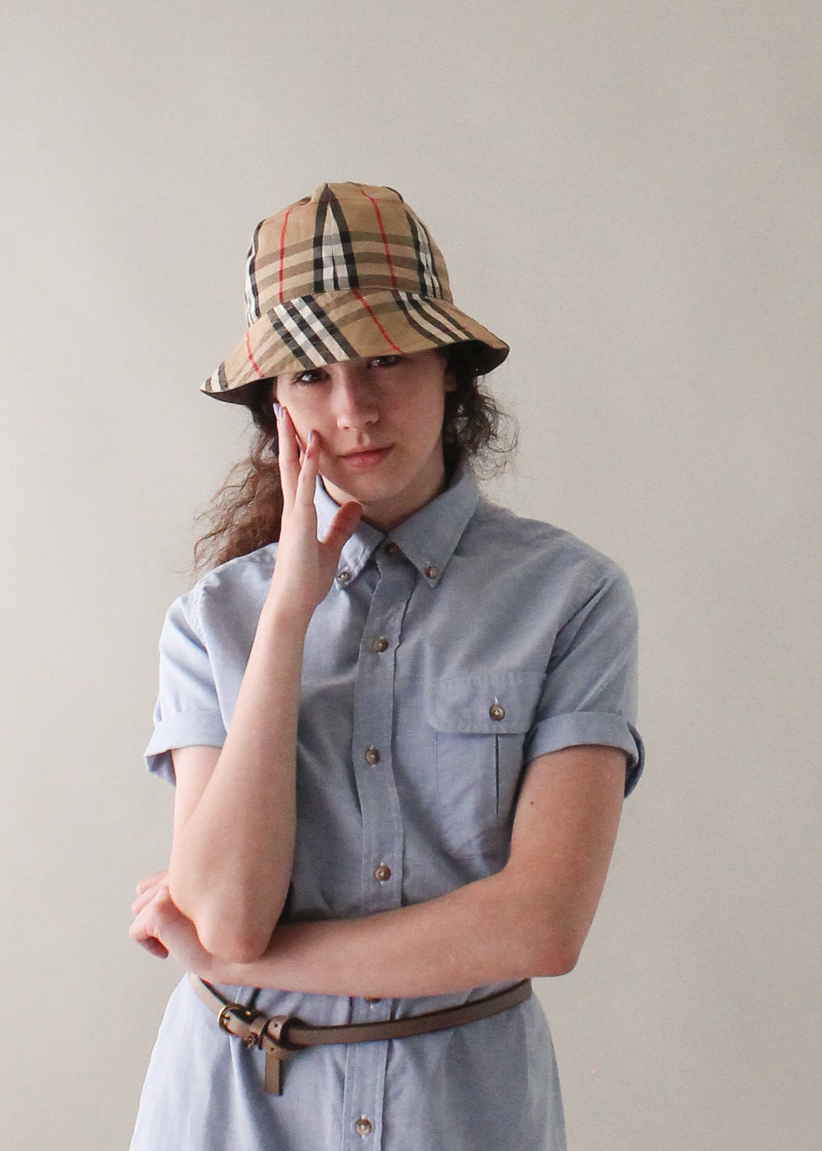 Vintage Burberry Reversible Bucket Hat
