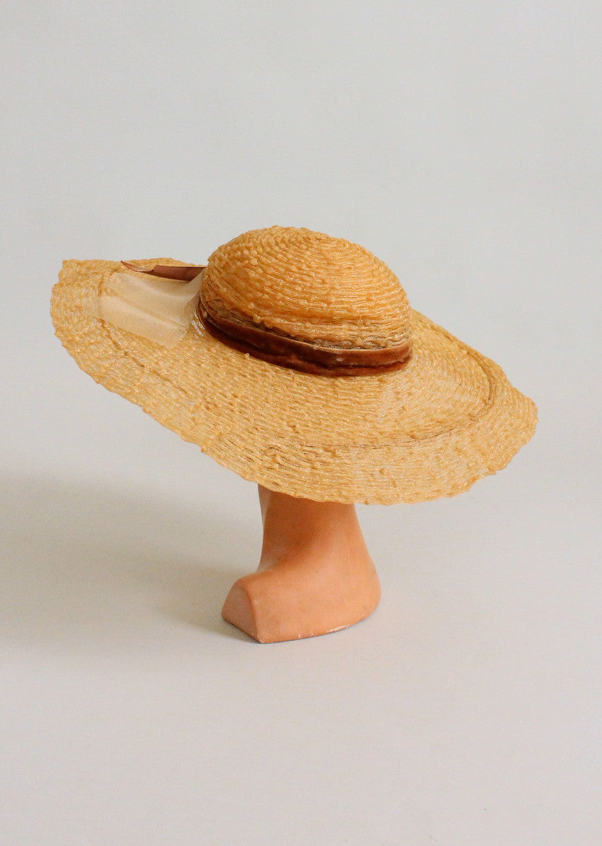 Vintage 1950s G. Howard Hodge Wide Brim Hat