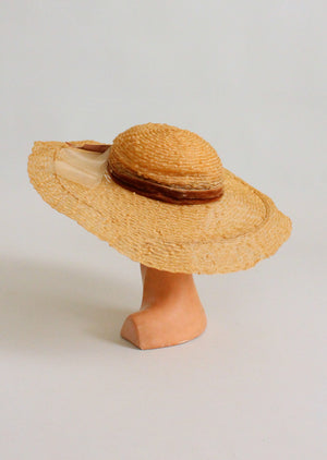 Vintage 1950s G. Howard Hodge Wide Brim Hat
