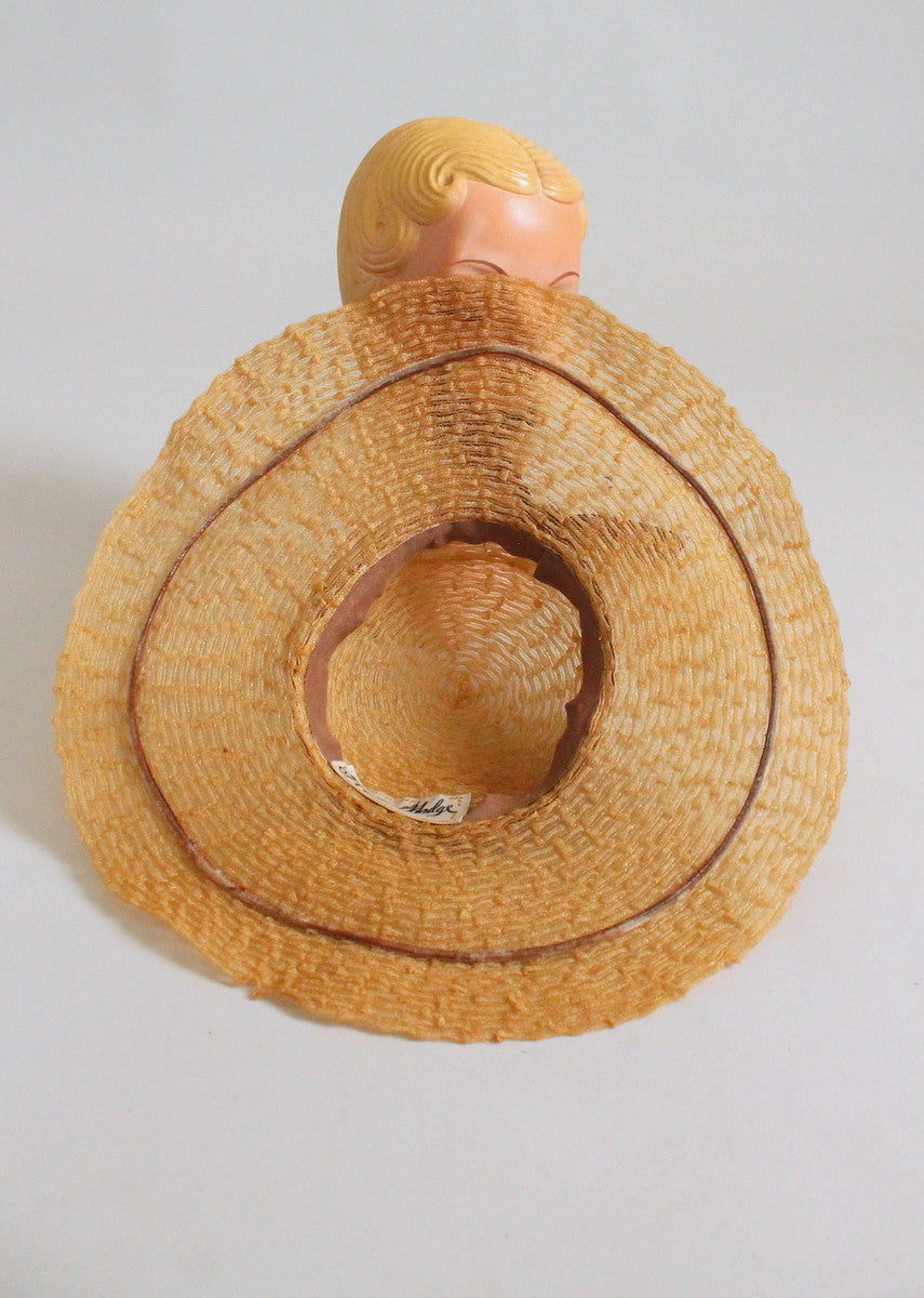 Vintage 1950s G. Howard Hodge Wide Brim Hat