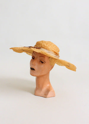Vintage 1950s G. Howard Hodge Wide Brim Hat