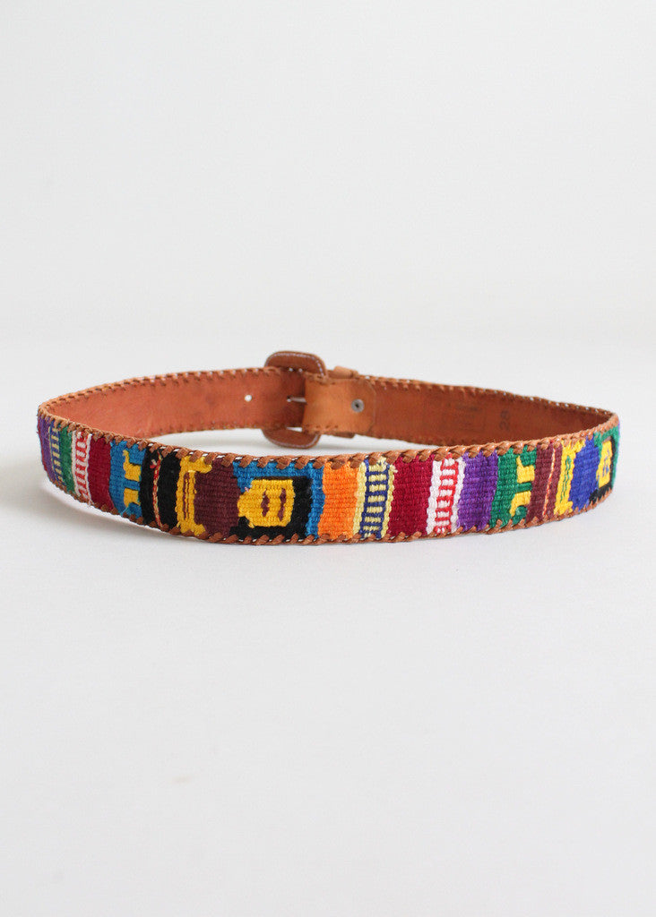 Vintage Guatemalan Folk Belt