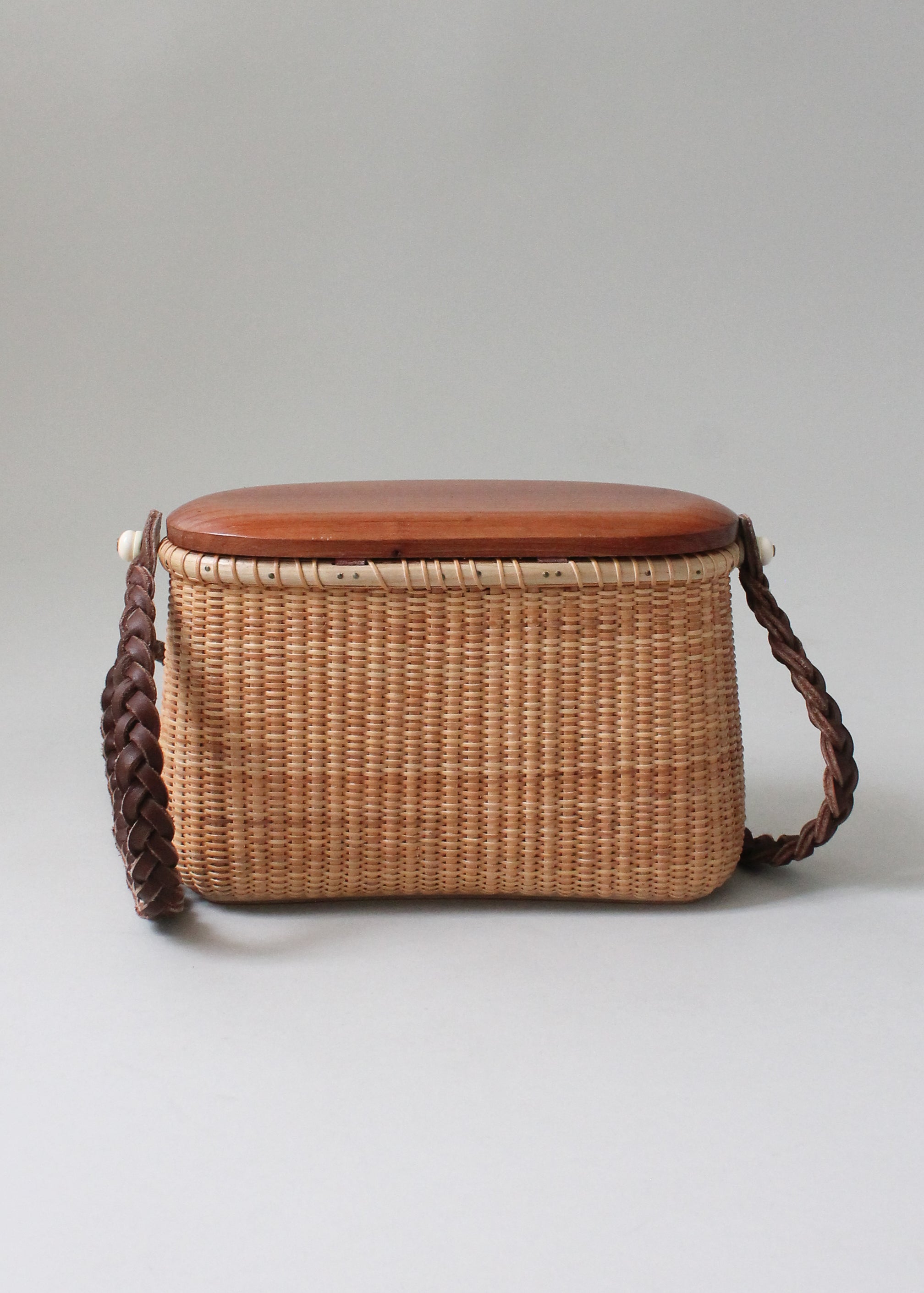 Vintage 1970s Wicker Basket Purse
