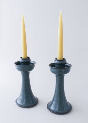 Vintage Jugtown Ceramic Candle Holders