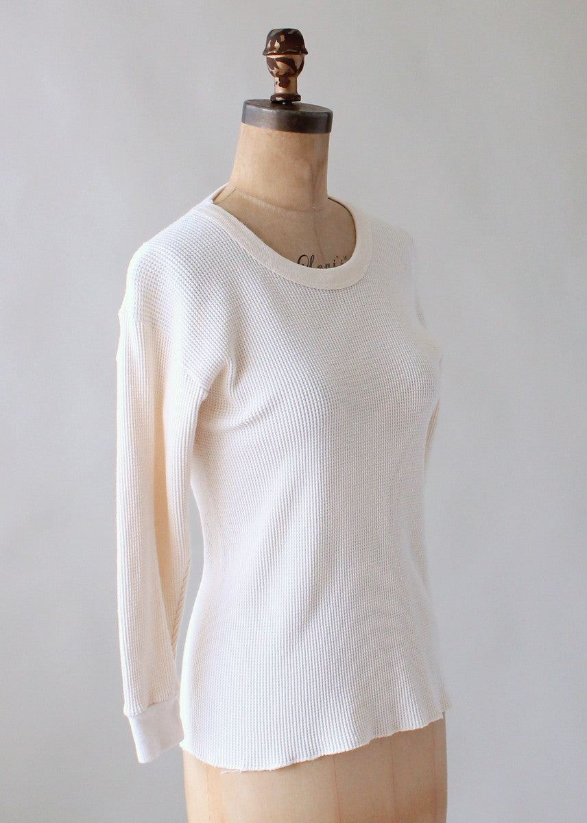 Vintage 1970s Menswear Thermal Top