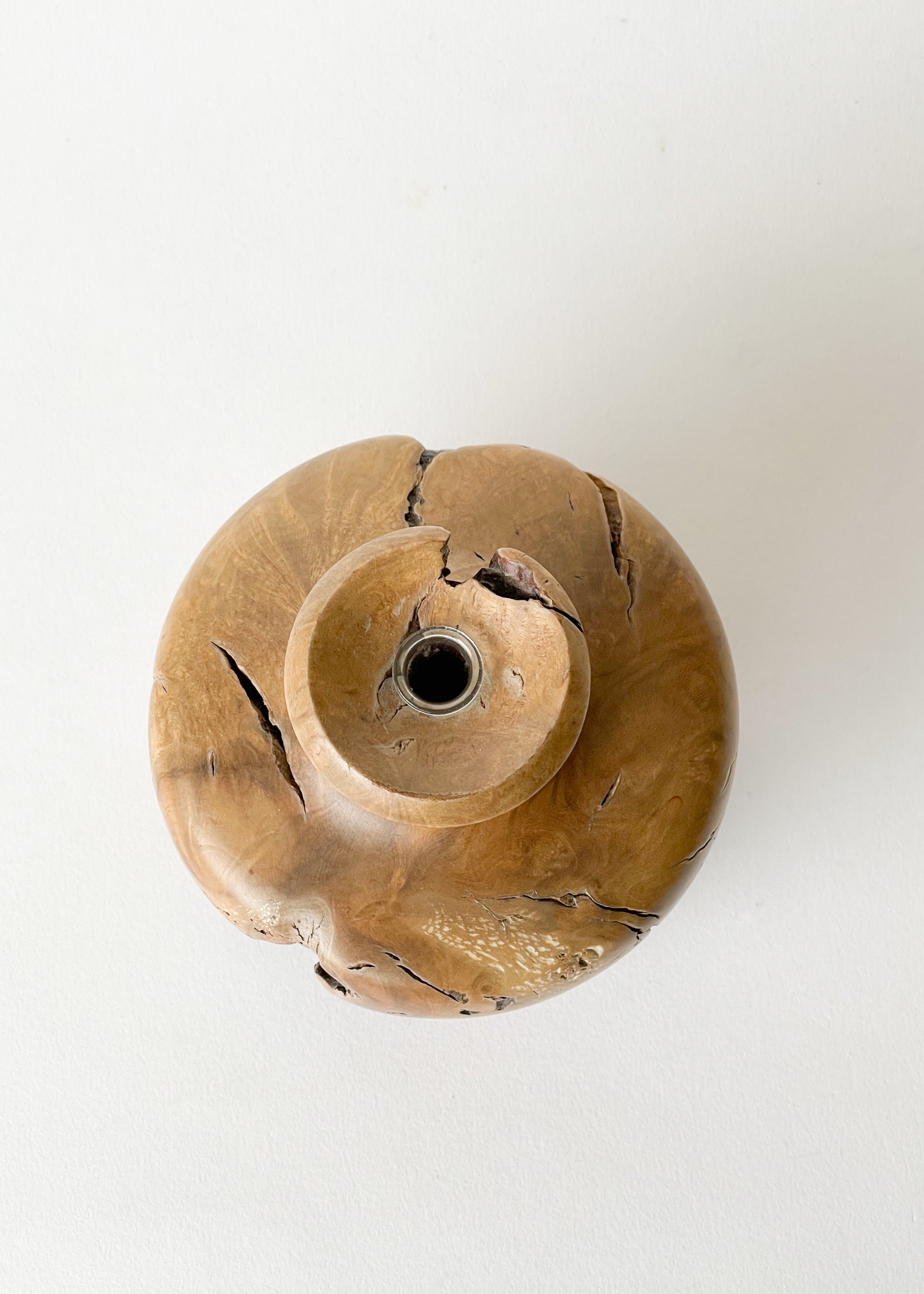Vintage Burl Wood Vase