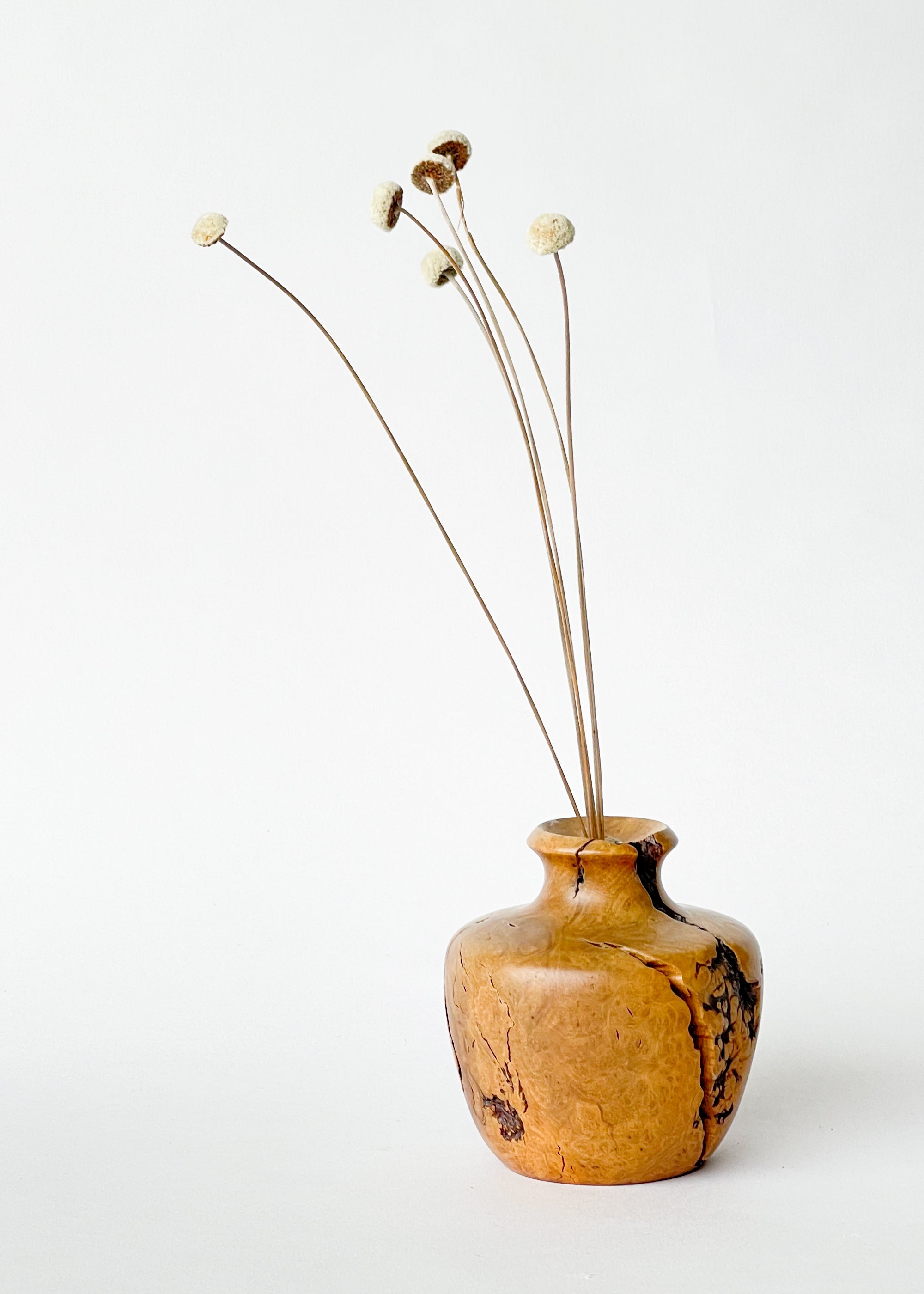 Vintage Burl Wood Vase