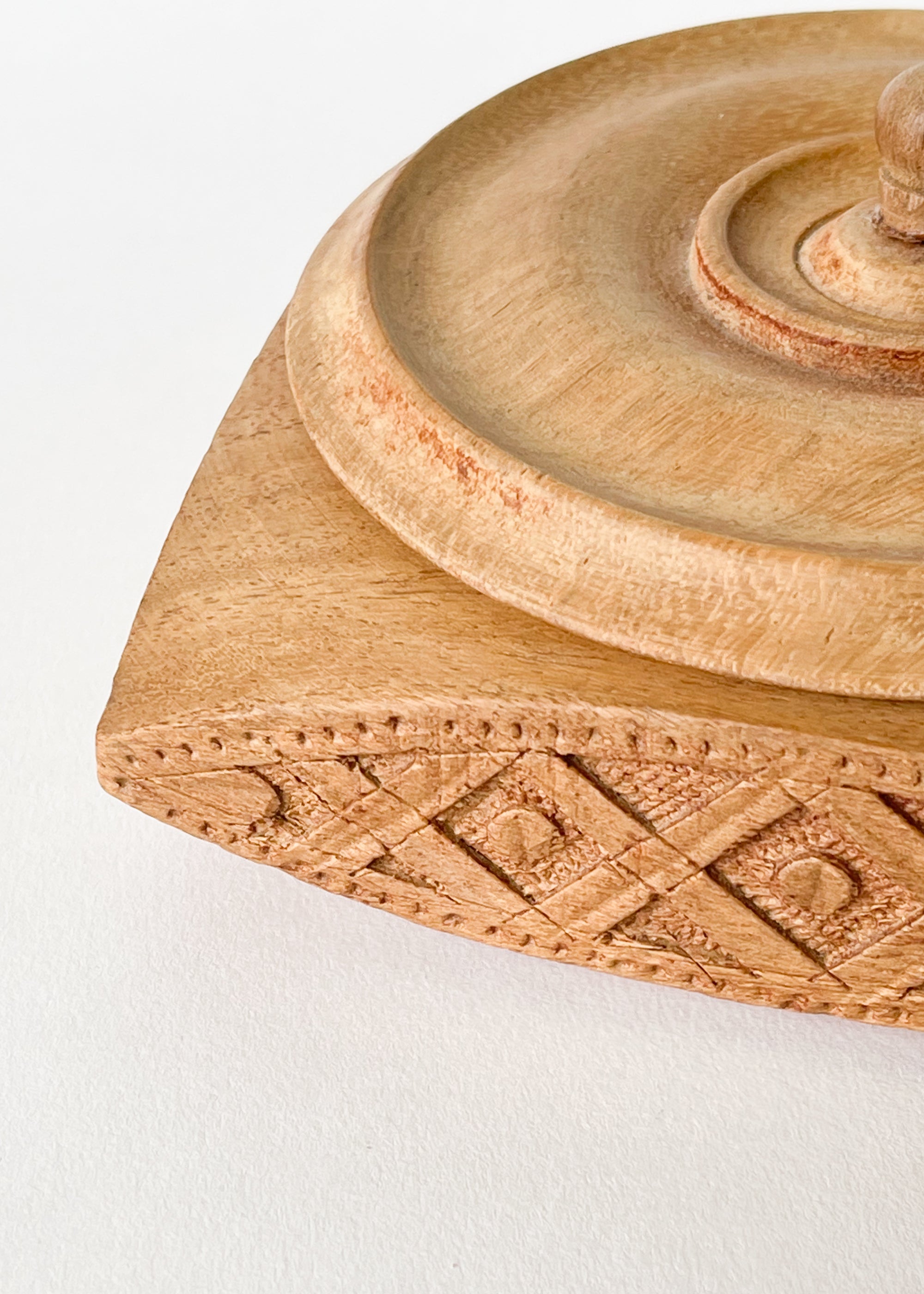 Vintage Carved Teak Box