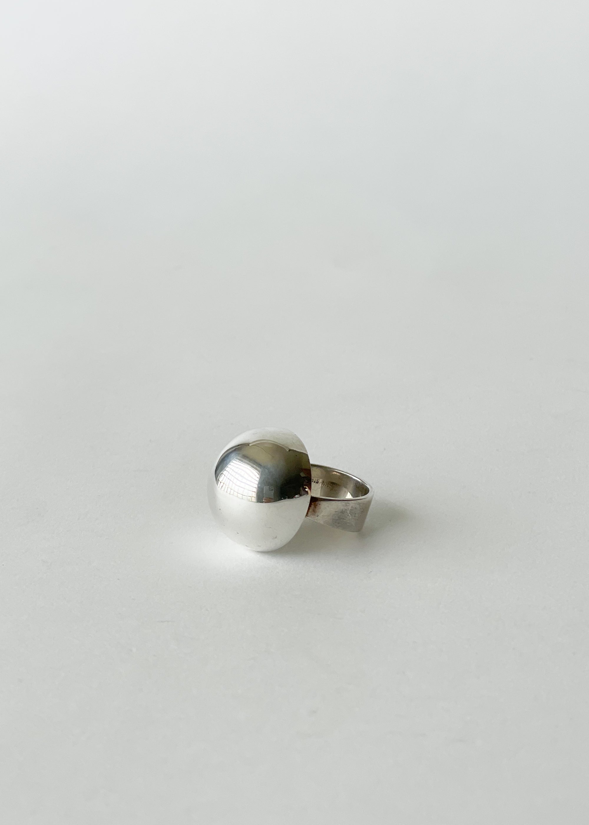 Vintage Sterling Silver Domed Ring