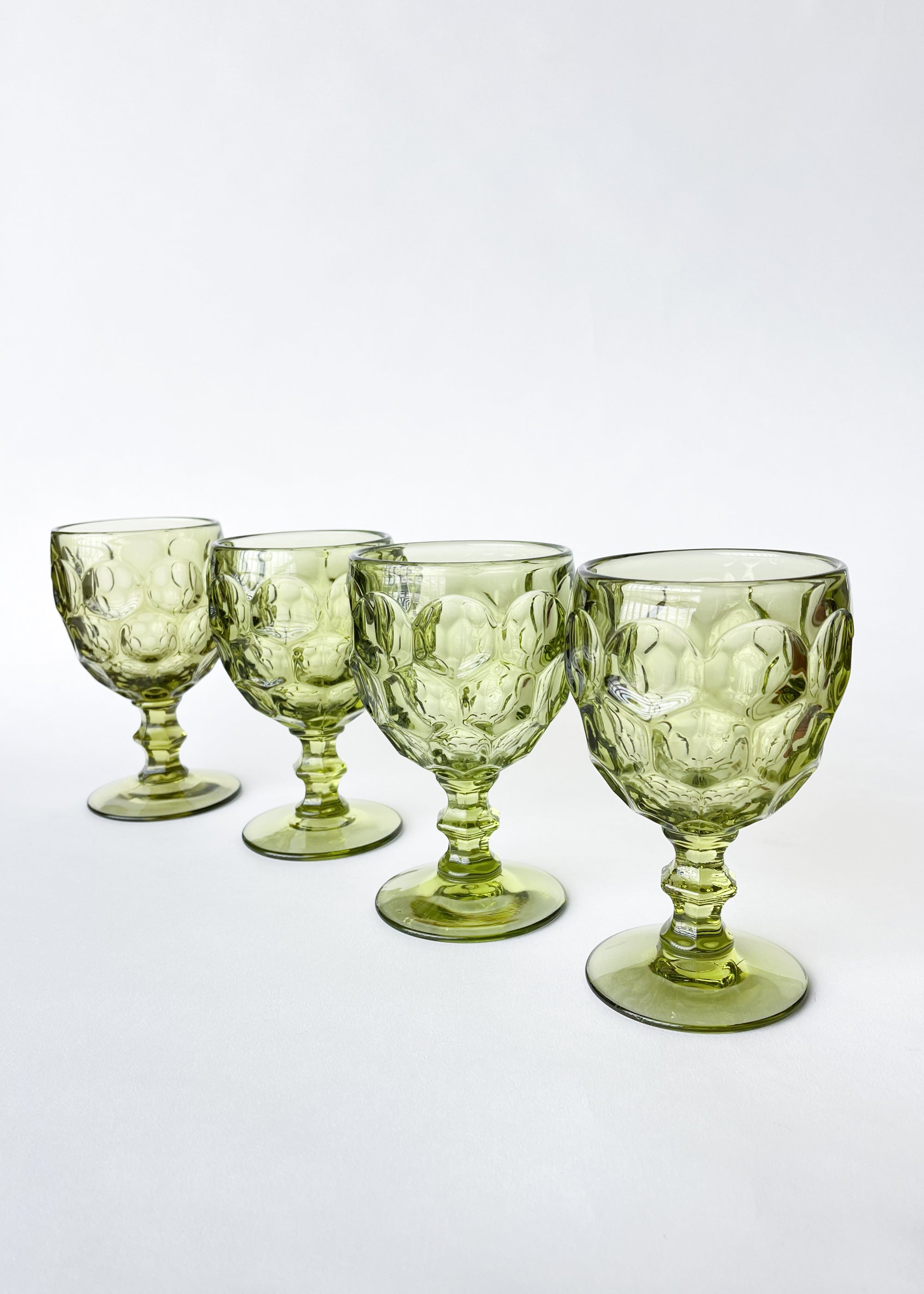 Vintage Green Goblets