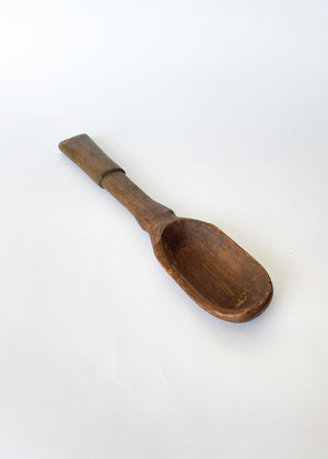 Vintage Hand-Carved Wooden Spoon