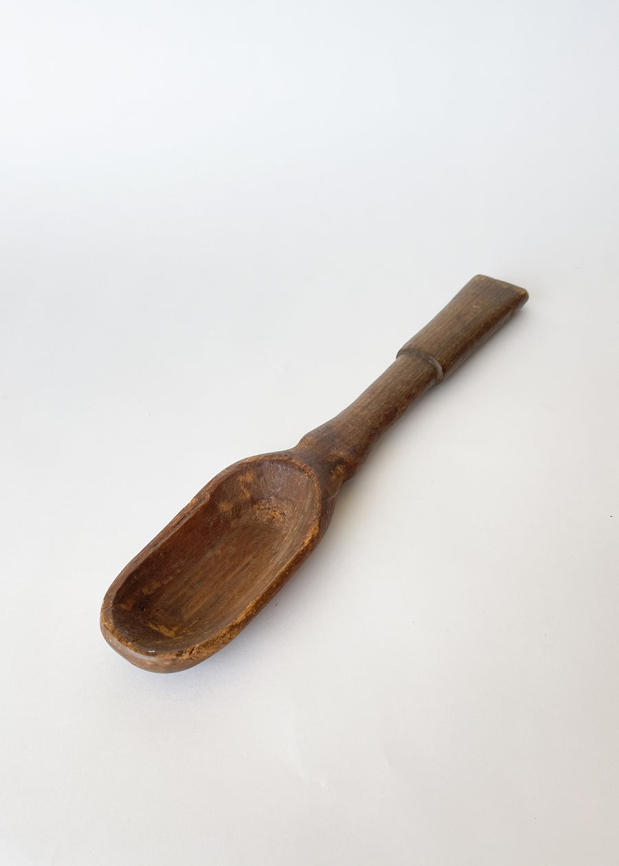 Vintage Hand-Carved Wooden Spoon