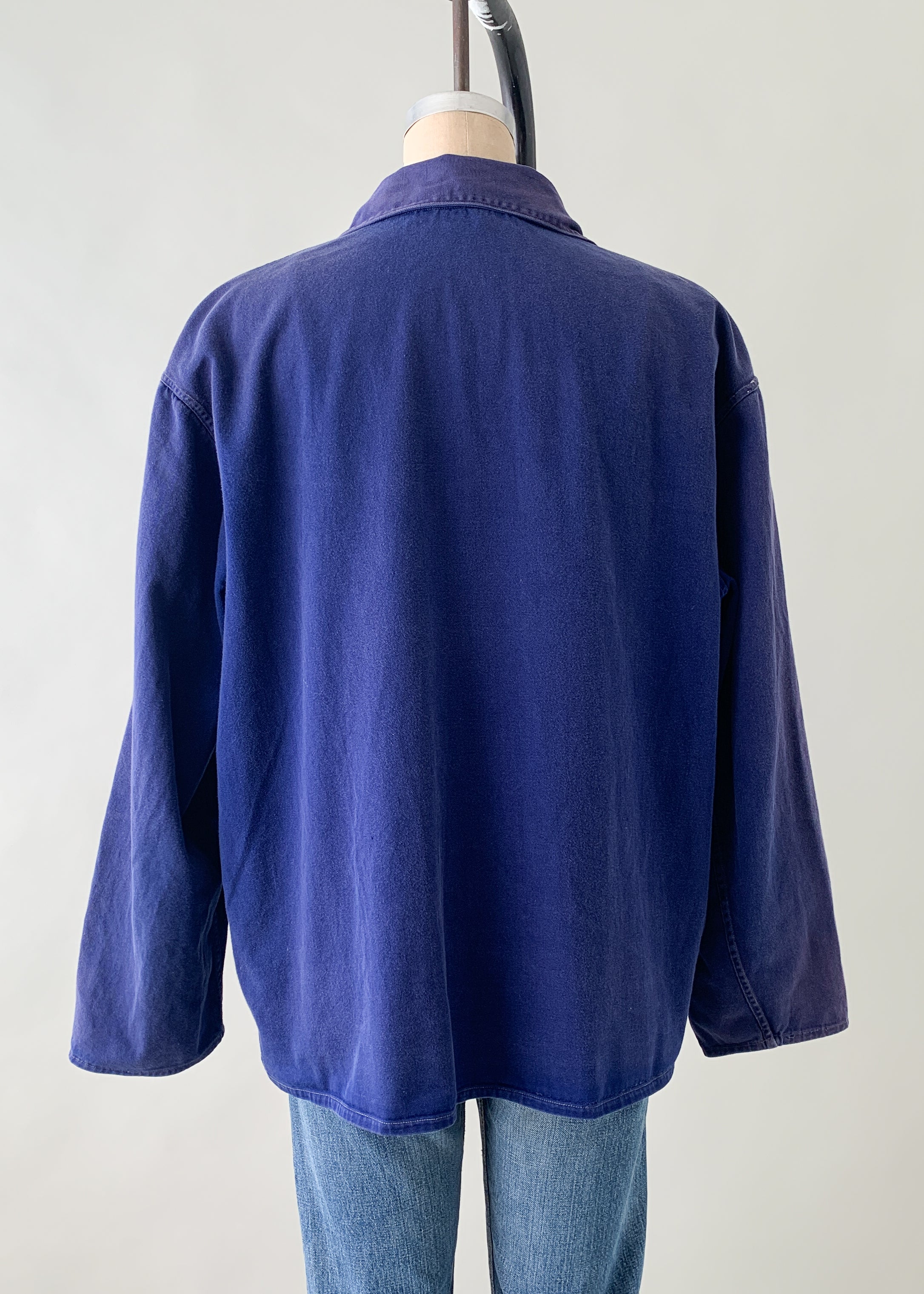 Vintage 1960s European Indigo Workwear Jacket
