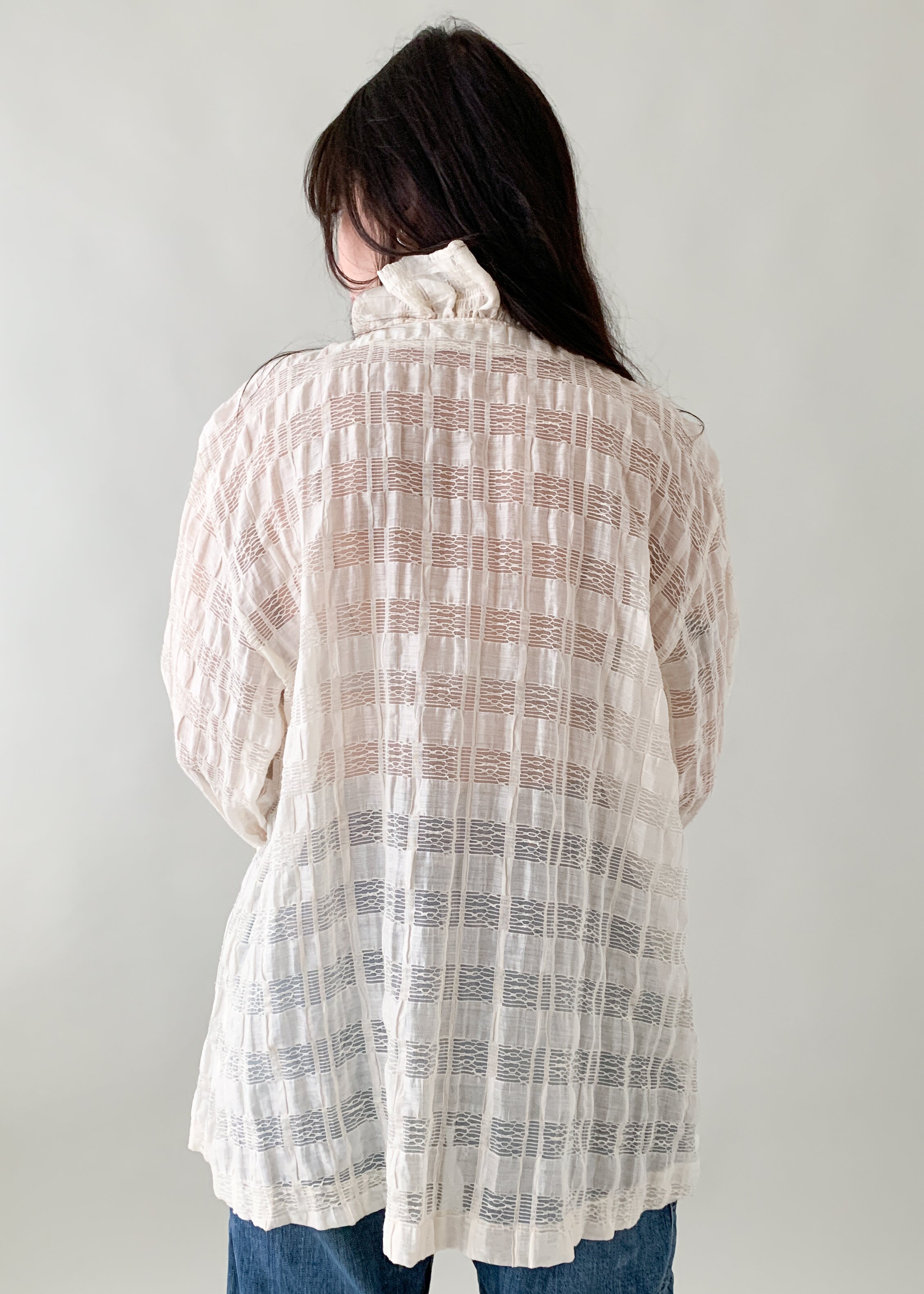 Italian Ruffled Smock Jacket
