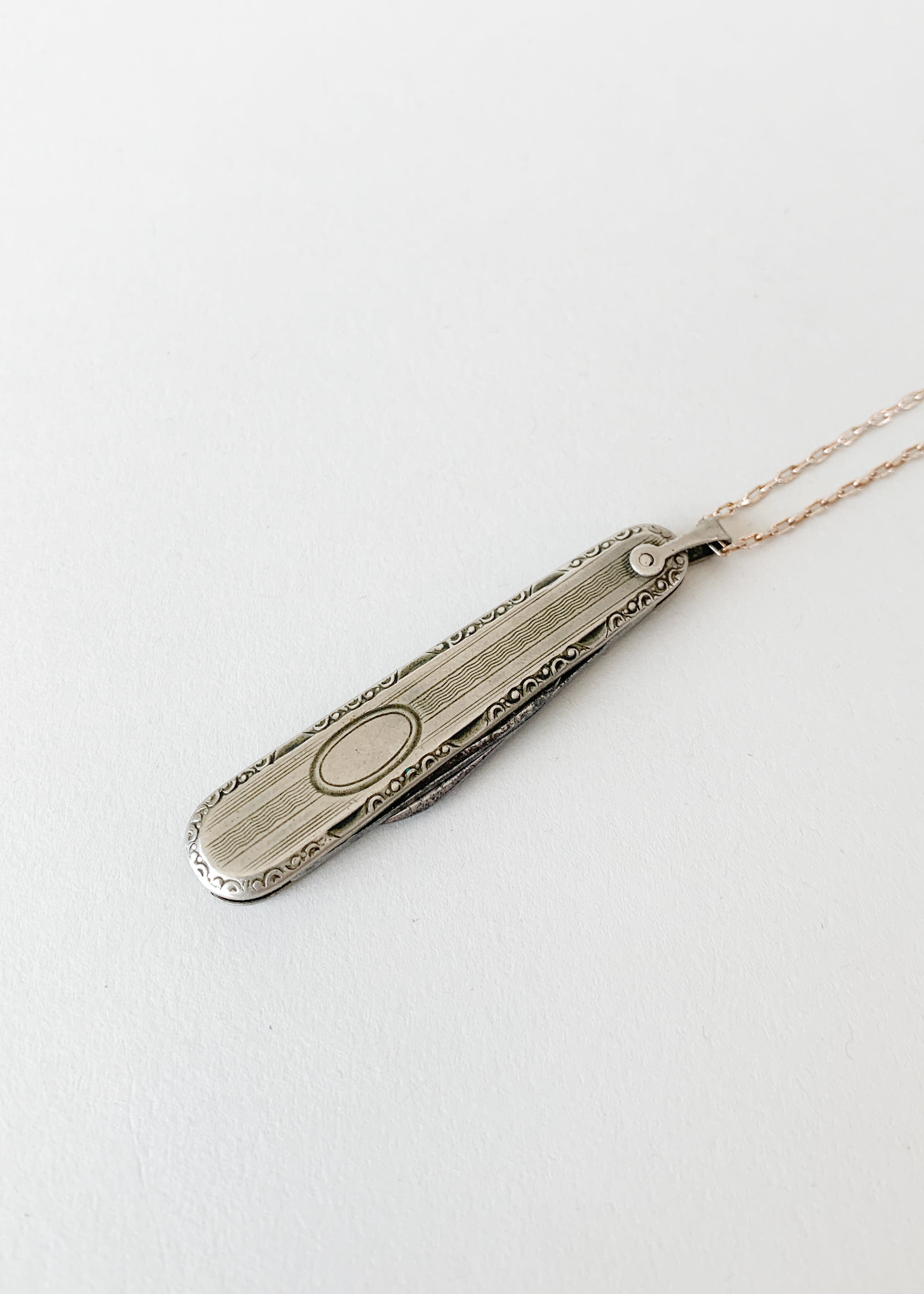 Vintage 1930s Pocketknife Necklace