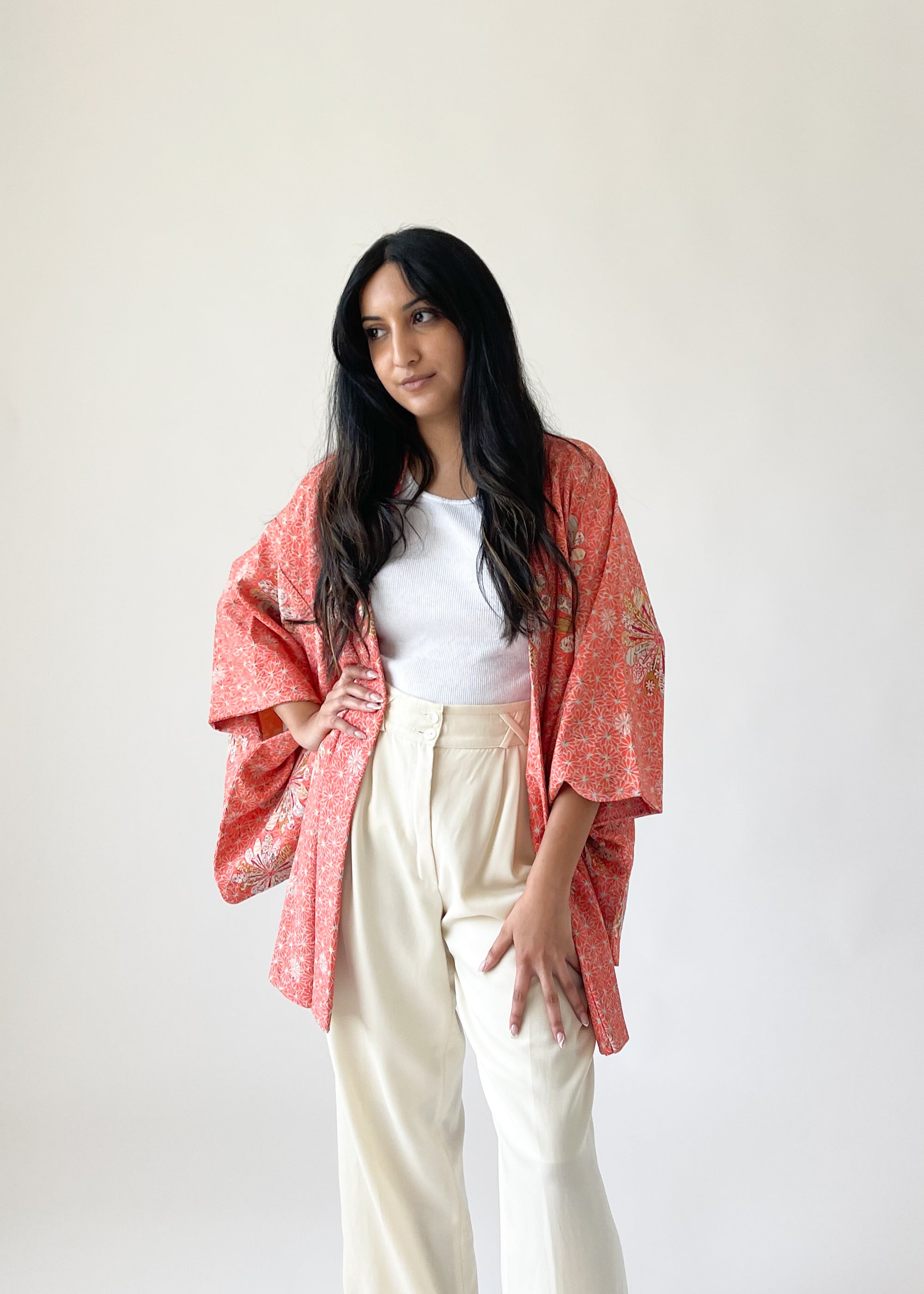 Vintage Peach Kimono