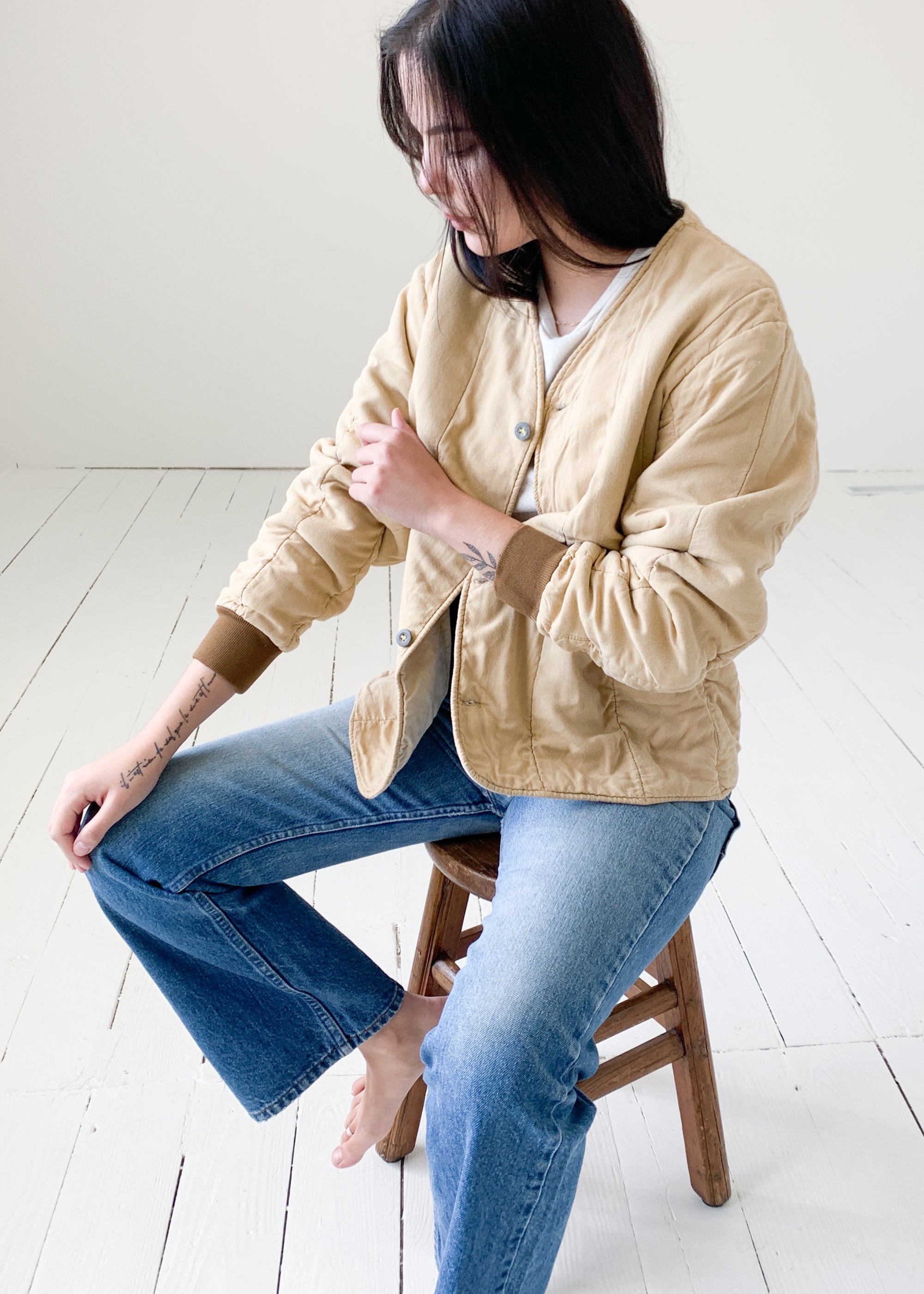 Vintage Czech Quilted Liner Jacket