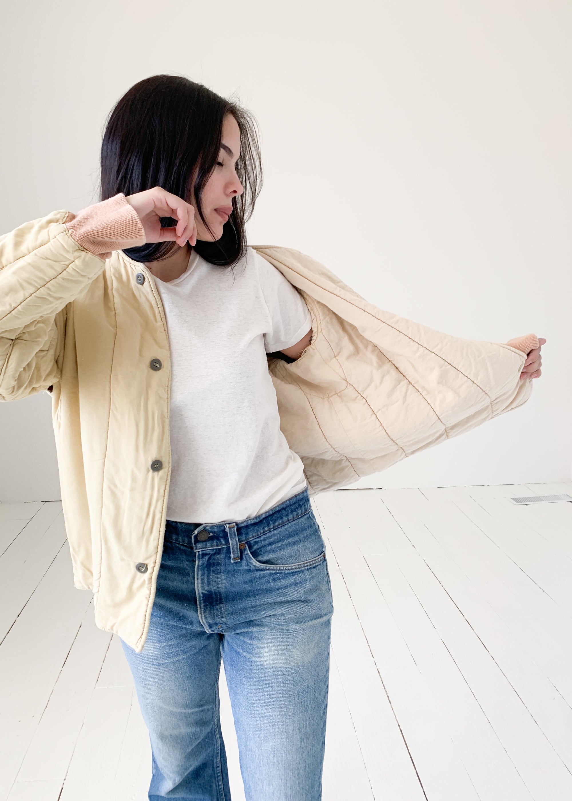 Vintage Czech Quilted Liner Jacket