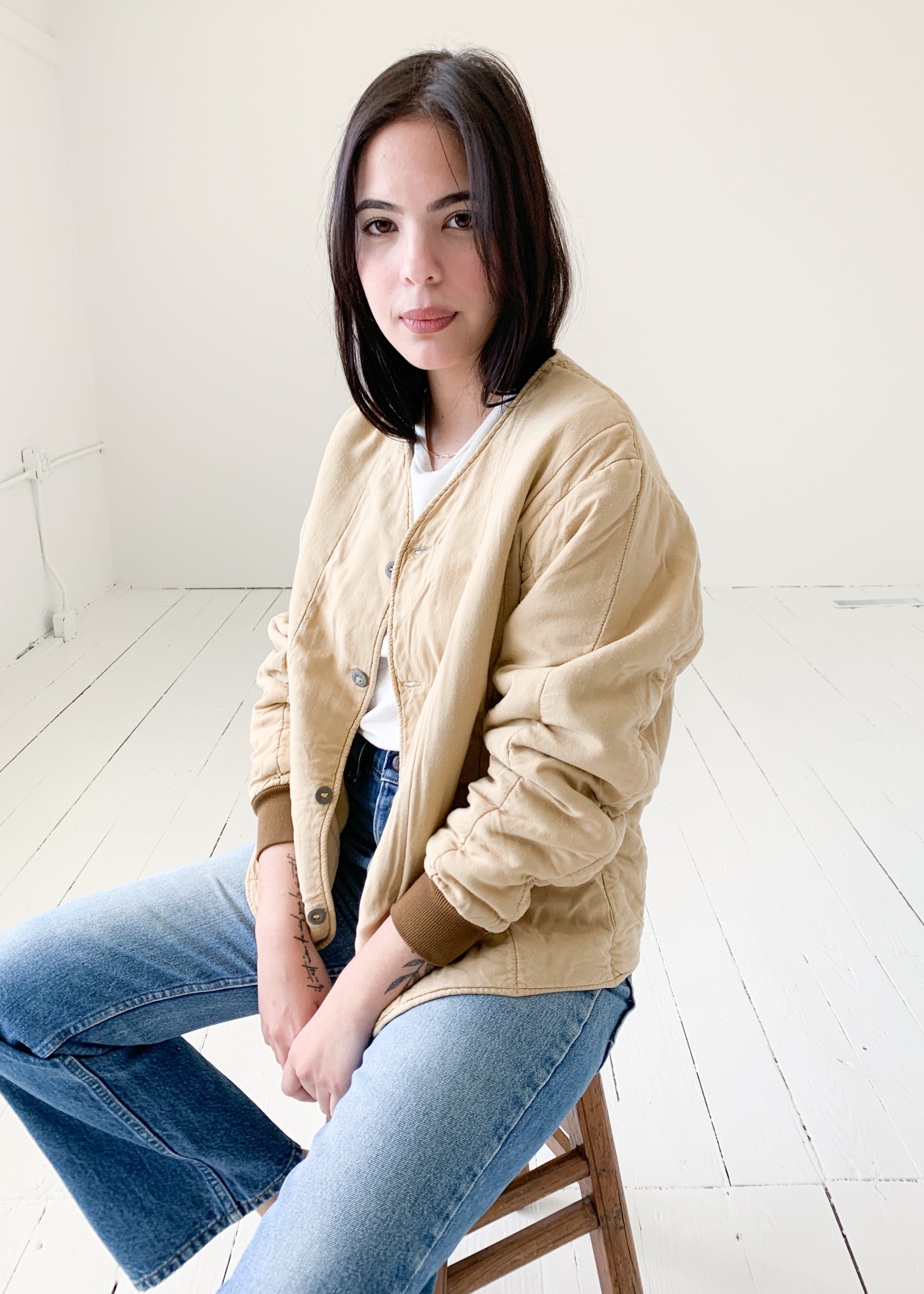 Vintage Czech Quilted Liner Jacket