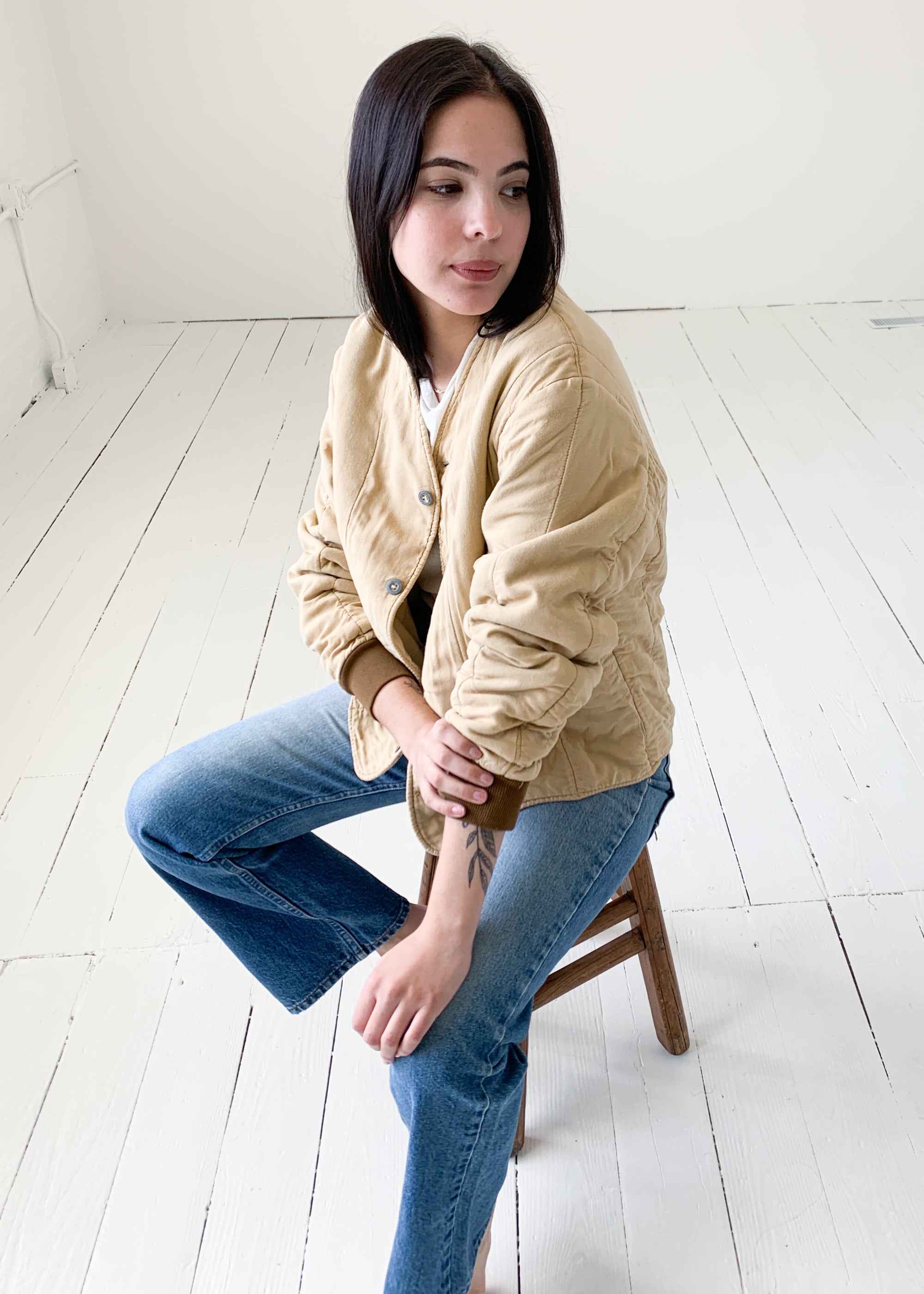 Vintage Czech Quilted Liner Jacket