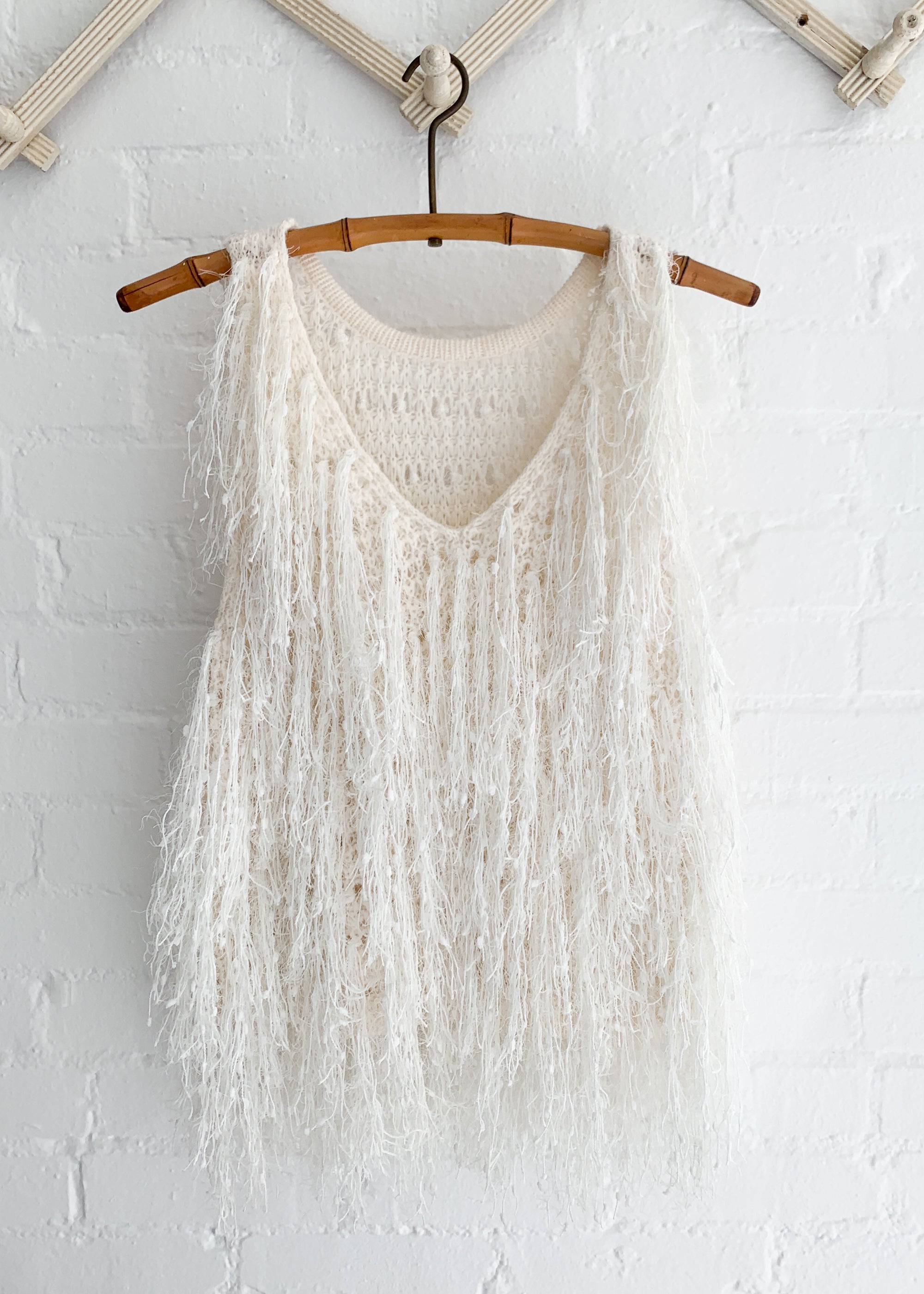 Vintage Shaggy Sweater Tank Top
