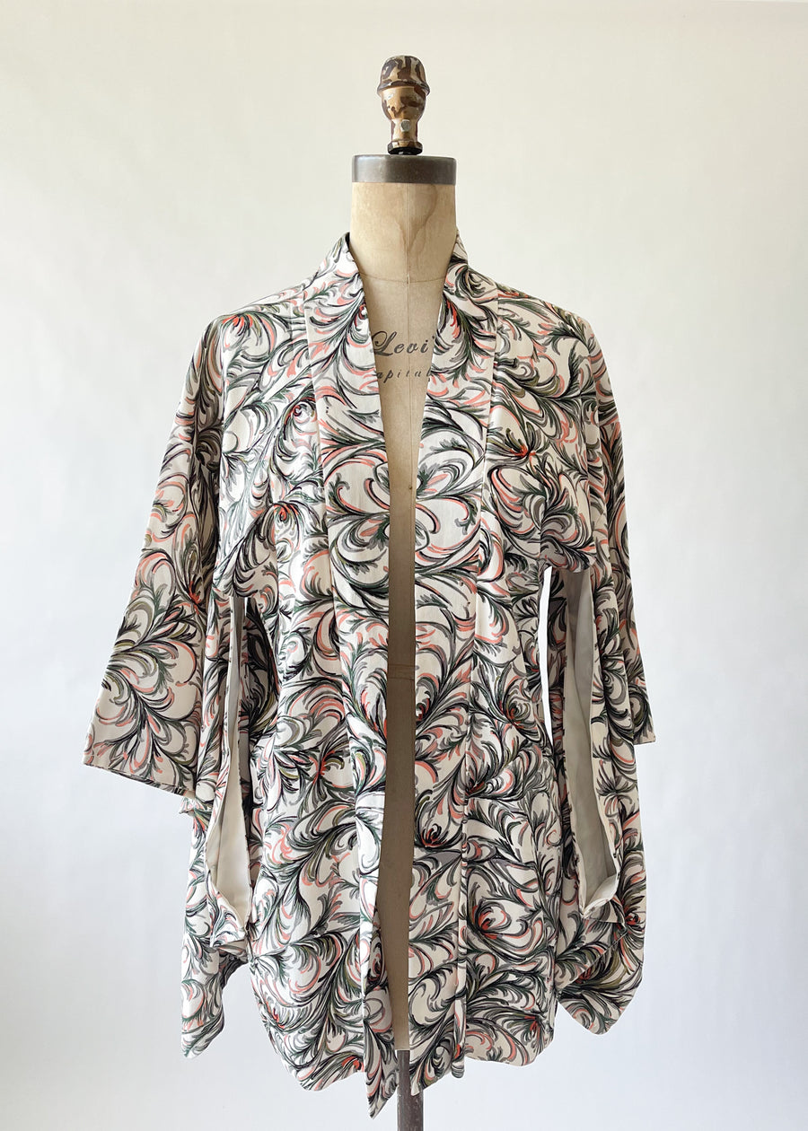 Vintage 1950s Short Kimono