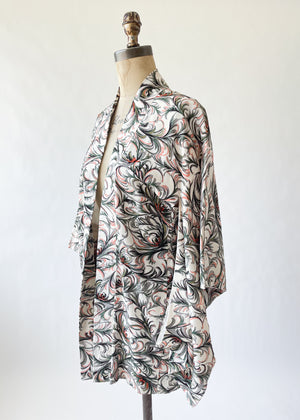 Vintage 1950s Short Kimono