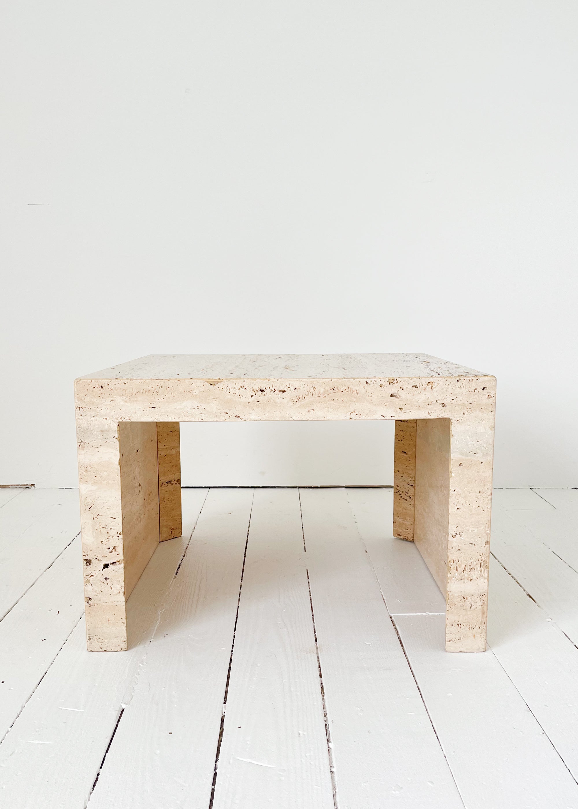 Vintage Travertine Marble Coffee Table